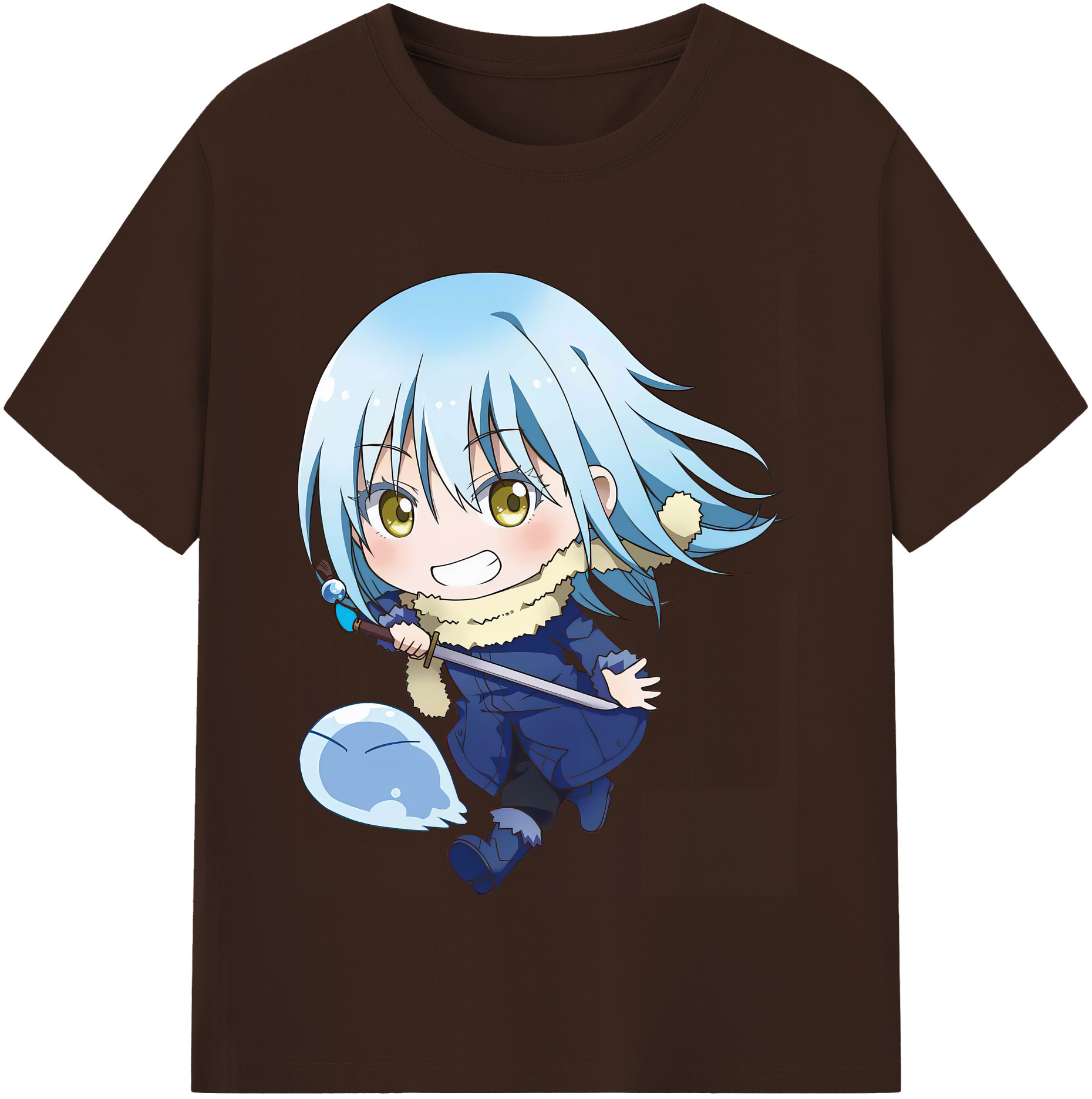 （画像用） 転スラ Regarding Reincarnated to Slime 綿100％半袖Tシャツ（フロントプリント）