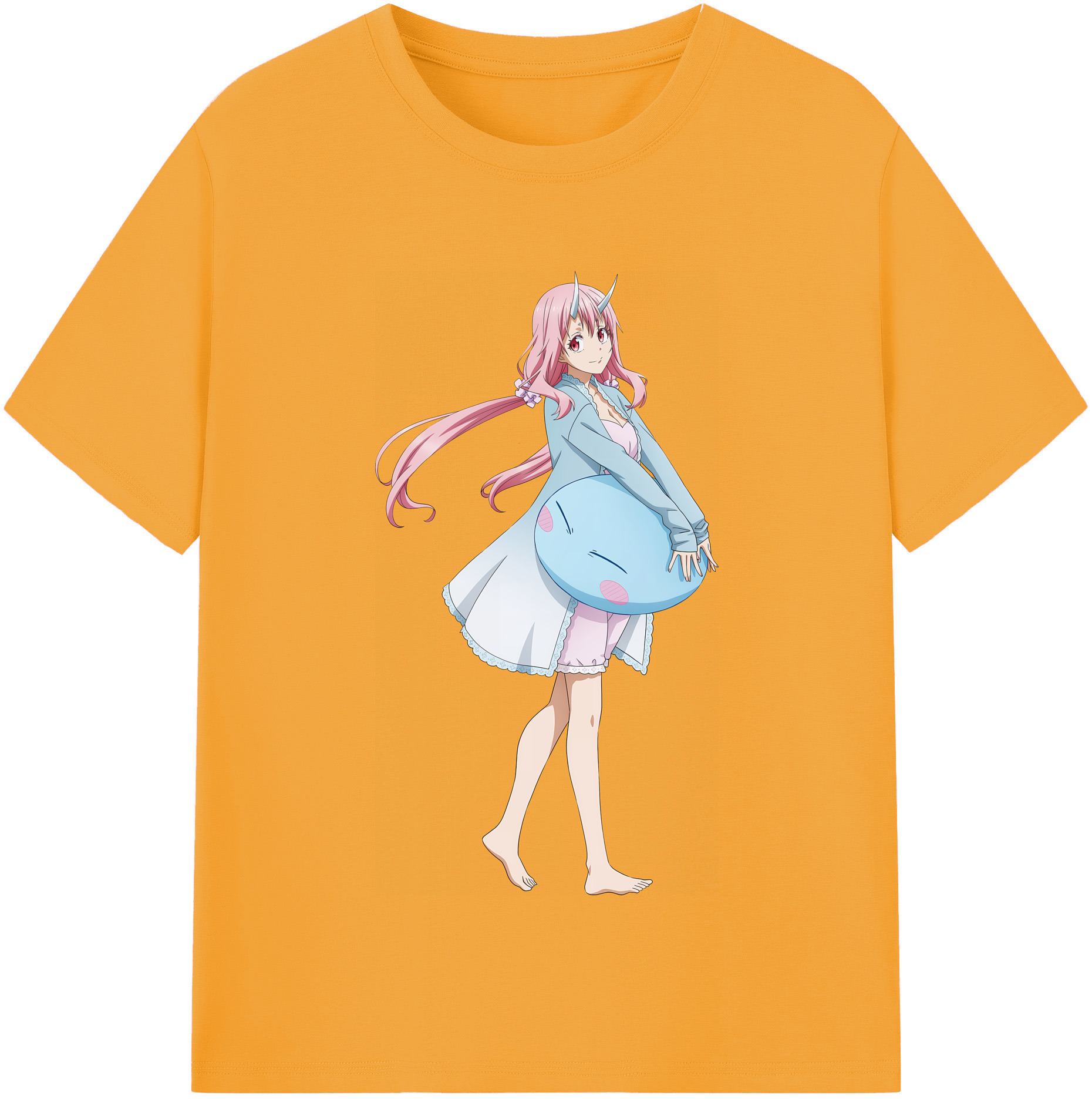 （画像用） 転スラ Regarding Reincarnated to Slime 綿100％半袖Tシャツ（フロントプリント）