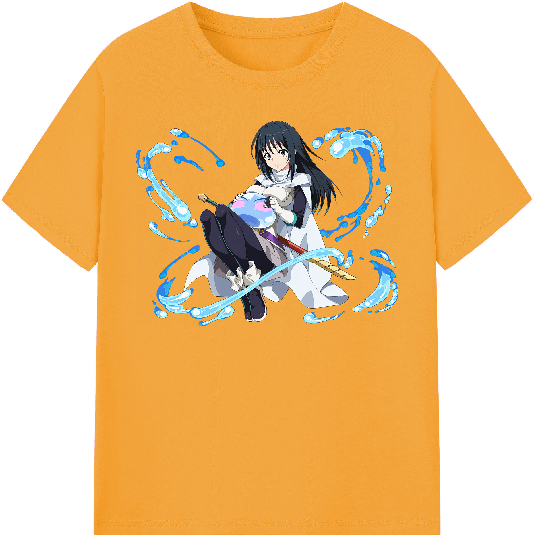 （画像用） 転スラ Regarding Reincarnated to Slime 綿100％半袖Tシャツ（フロントプリント）