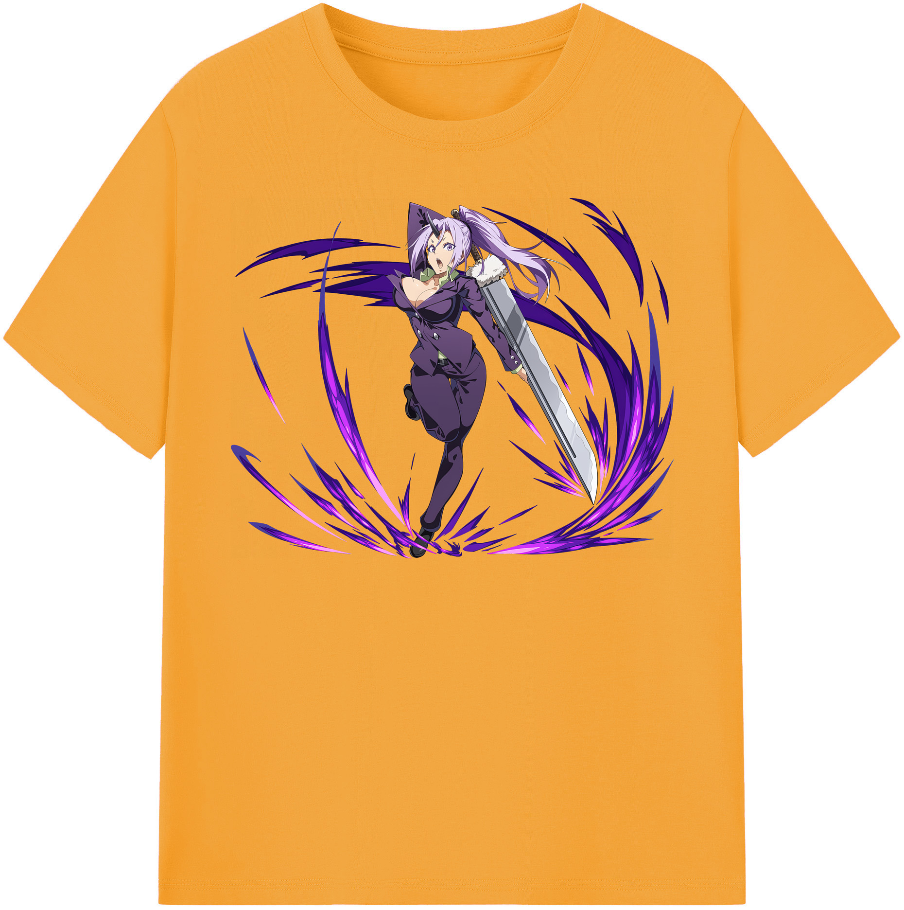 （画像用） 転スラ Regarding Reincarnated to Slime 綿100％半袖Tシャツ（フロントプリント）