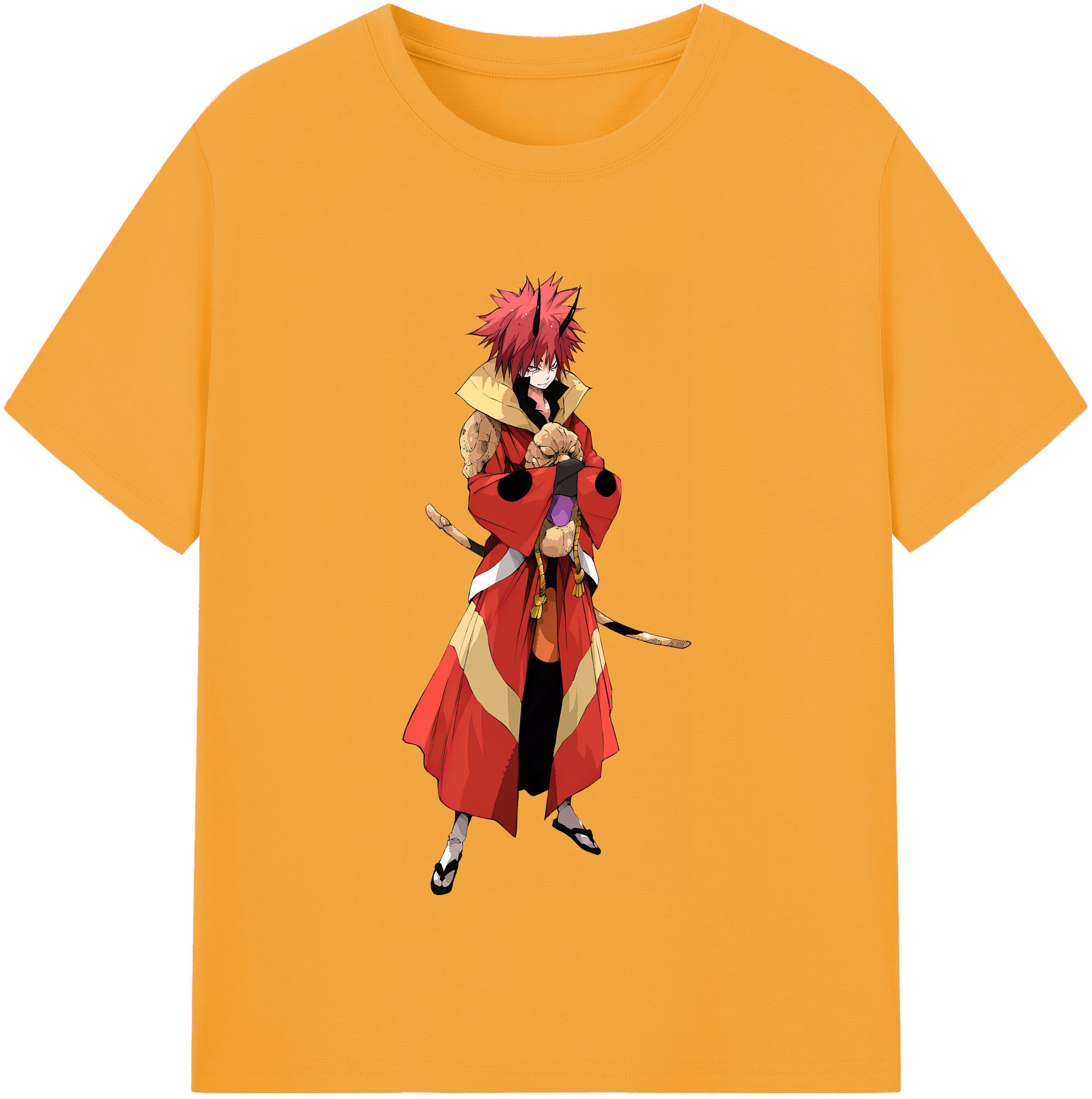 （画像用） 転スラ Regarding Reincarnated to Slime 綿100％半袖Tシャツ（フロントプリント）
