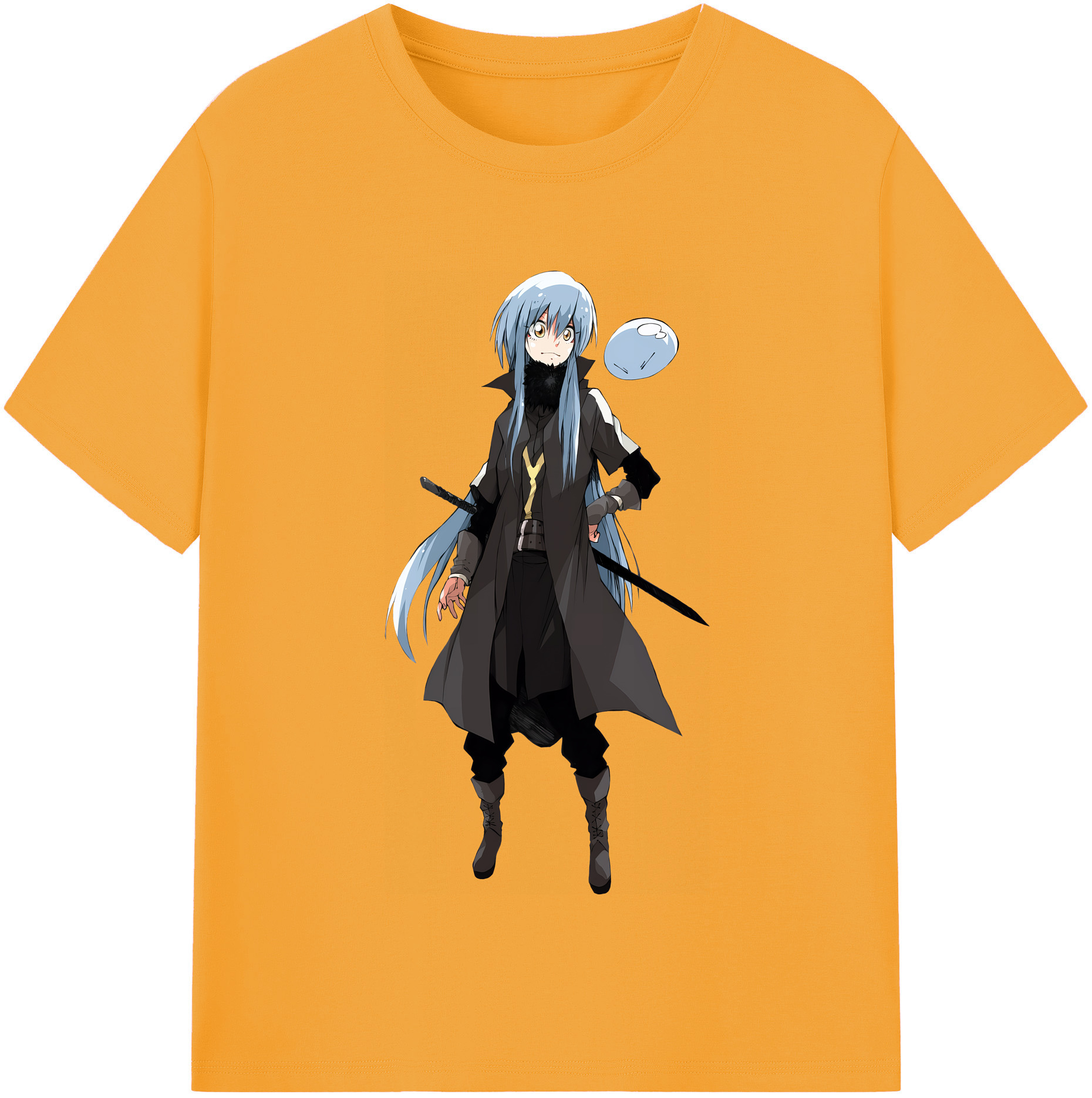 （画像用） 転スラ Regarding Reincarnated to Slime 綿100％半袖Tシャツ（フロントプリント）