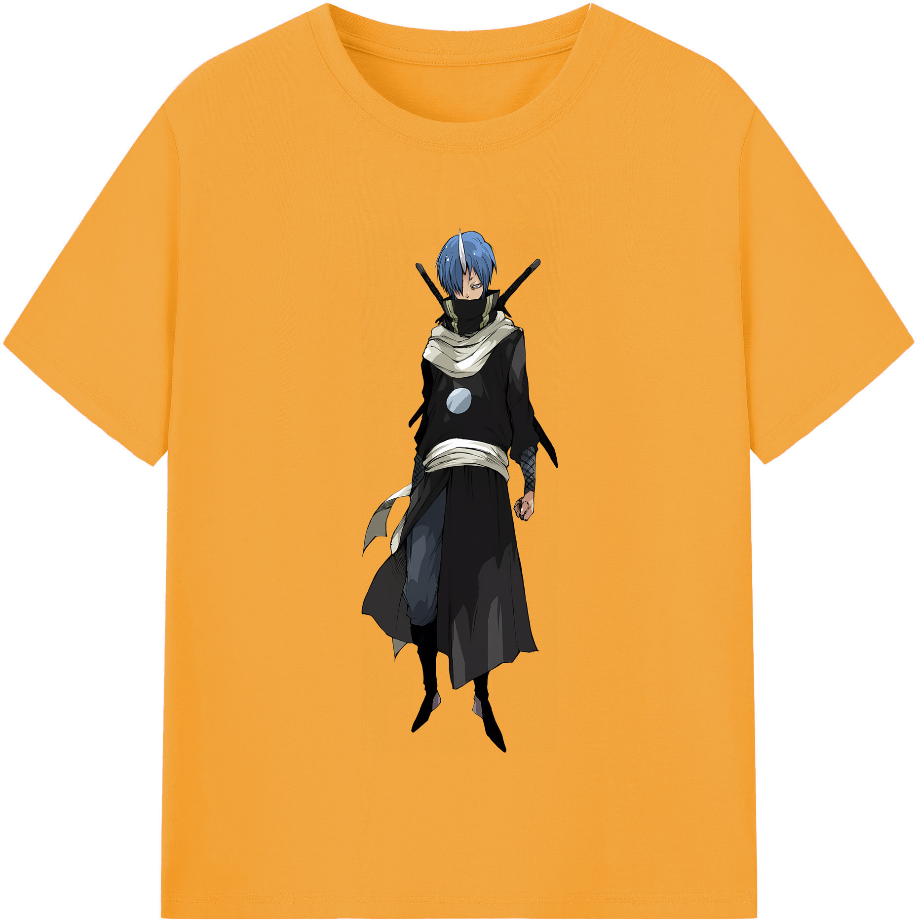 （画像用） 転スラ Regarding Reincarnated to Slime 綿100％半袖Tシャツ（フロントプリント）