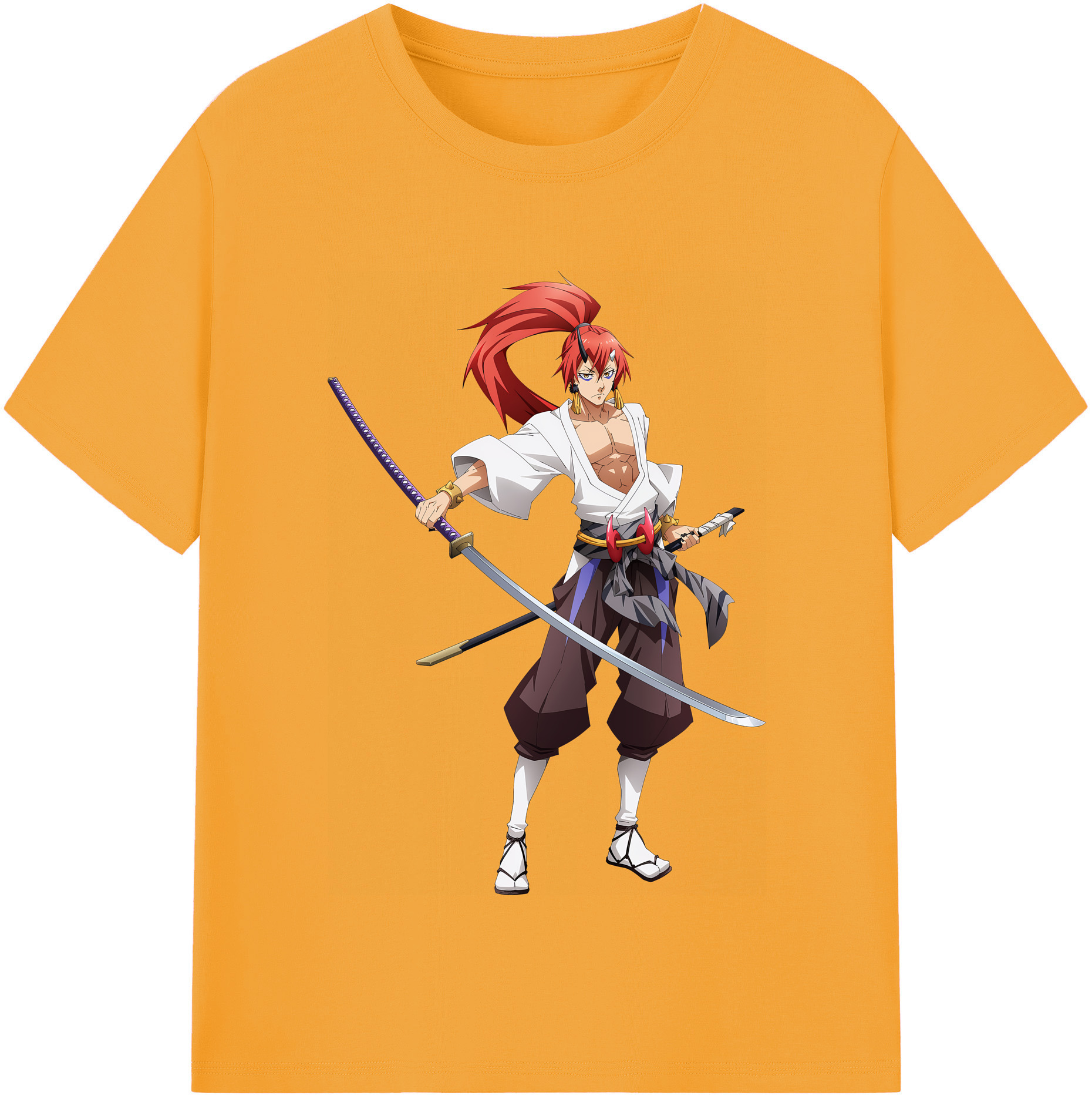 （画像用） 転スラ Regarding Reincarnated to Slime 綿100％半袖Tシャツ（フロントプリント）