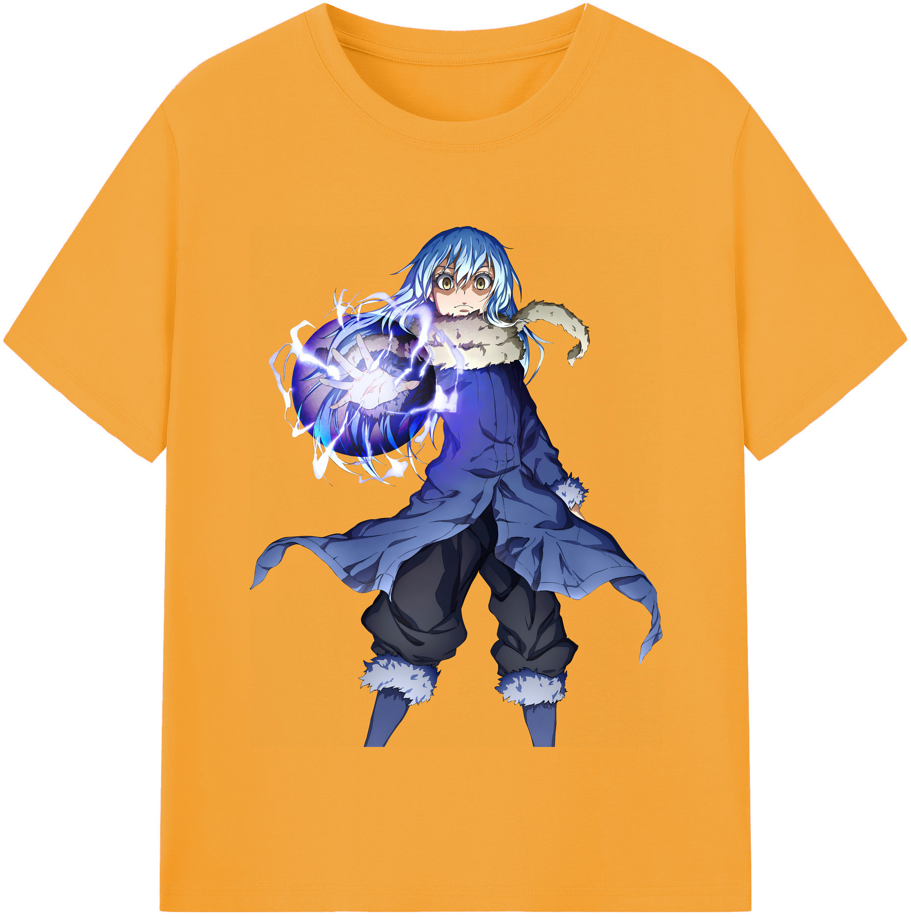 （画像用） 転スラ Regarding Reincarnated to Slime 綿100％半袖Tシャツ（フロントプリント）
