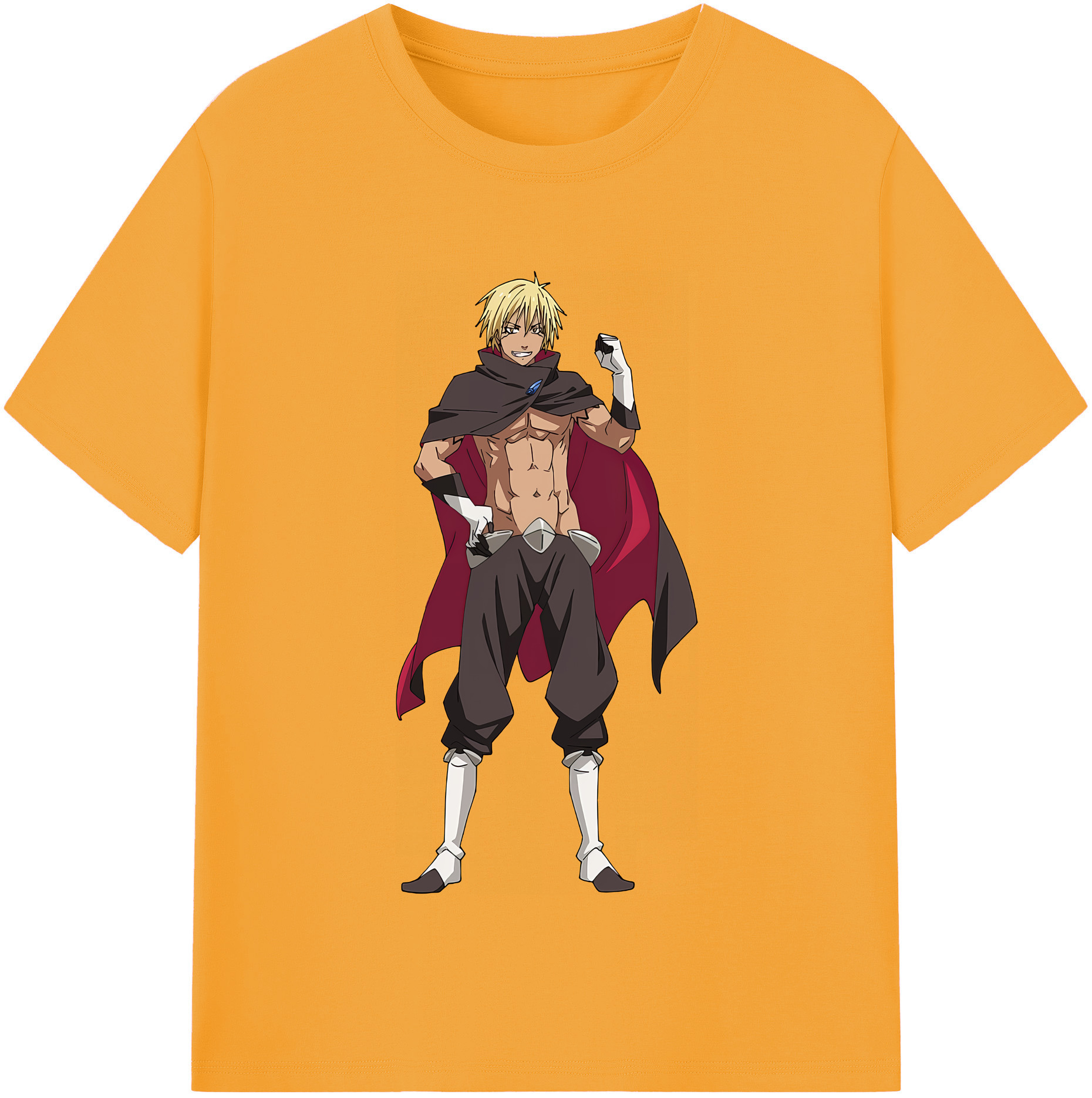 （画像用） 転スラ Regarding Reincarnated to Slime 綿100％半袖Tシャツ（フロントプリント）