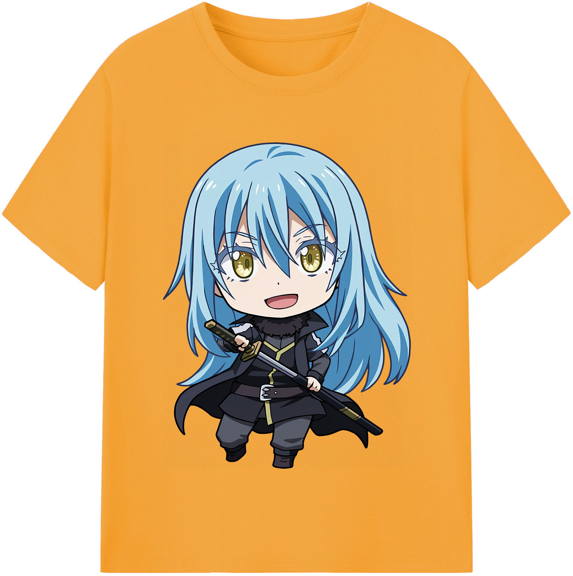 （画像用） 転スラ Regarding Reincarnated to Slime 綿100％半袖Tシャツ（フロントプリント）