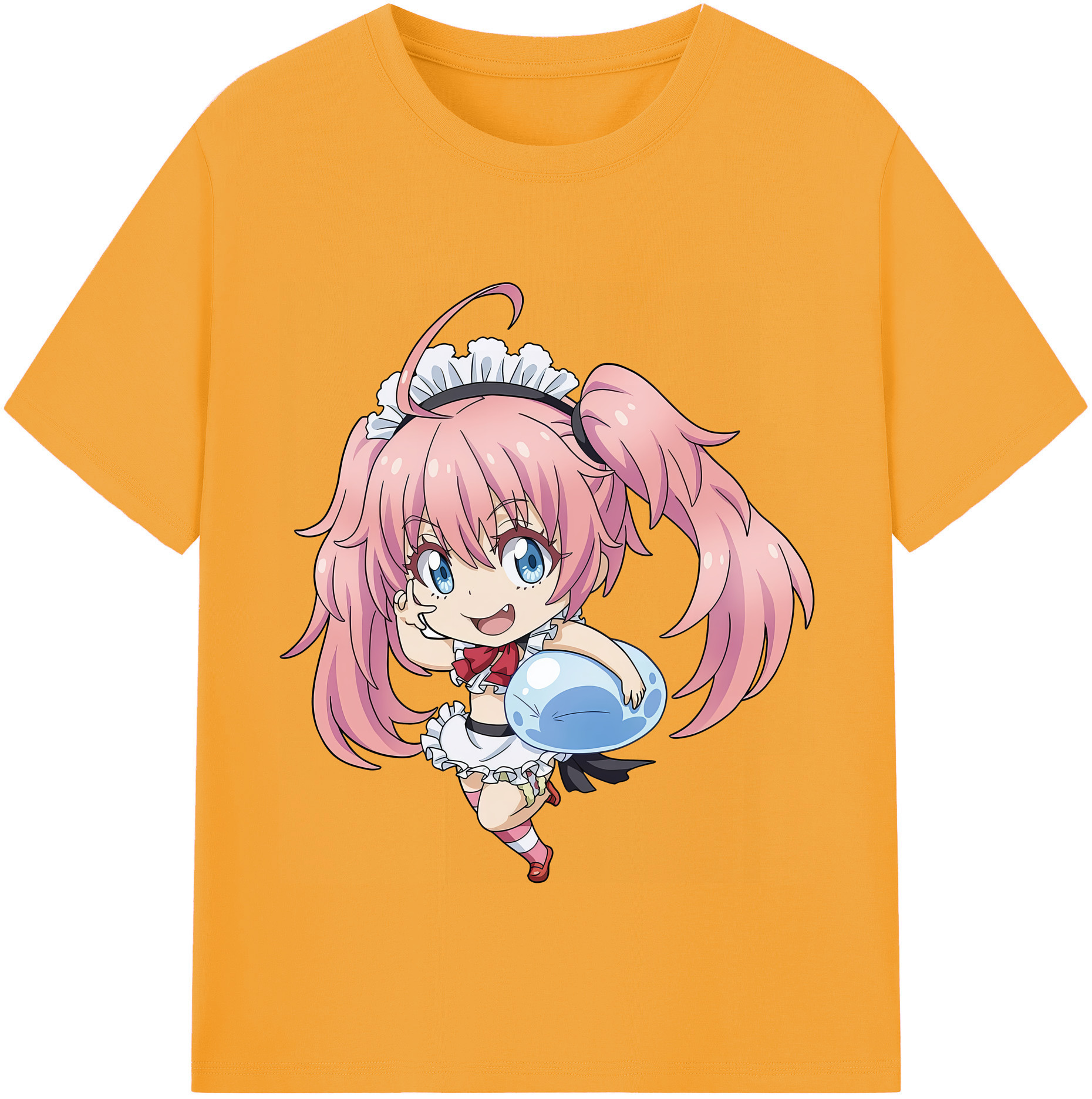 （画像用） 転スラ Regarding Reincarnated to Slime 綿100％半袖Tシャツ（フロントプリント）
