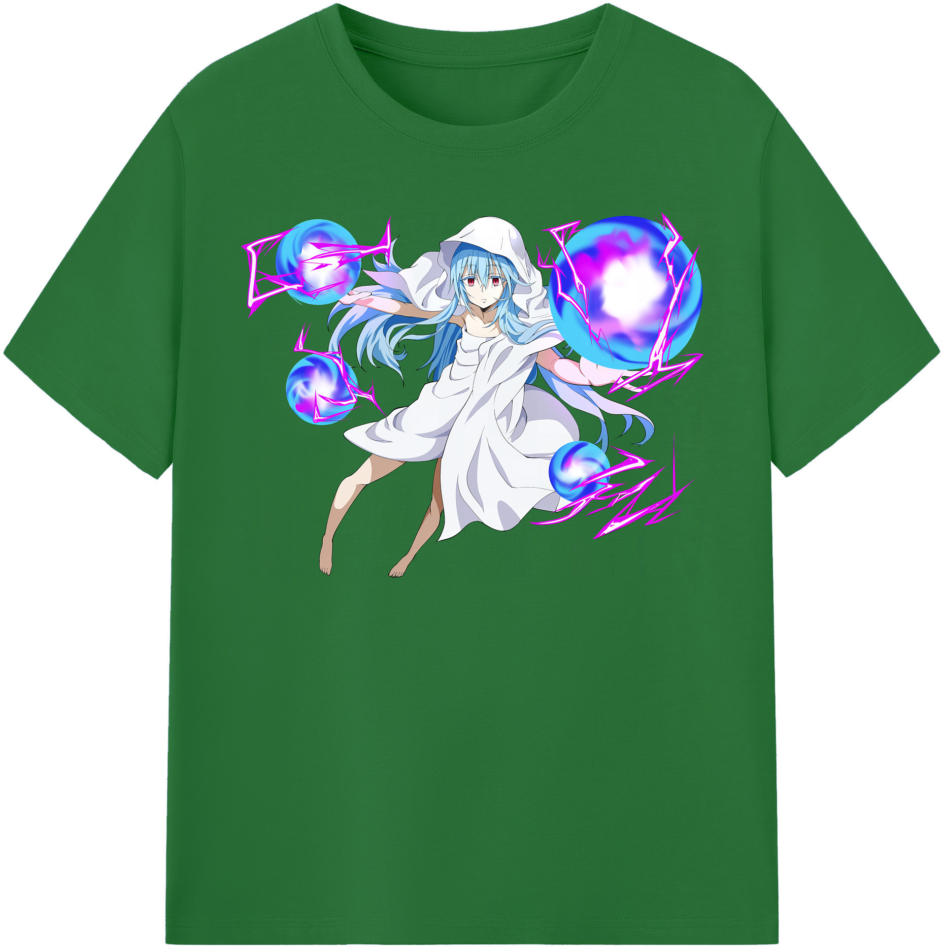 （画像用） 転スラ Regarding Reincarnated to Slime 綿100％半袖Tシャツ（フロントプリント）