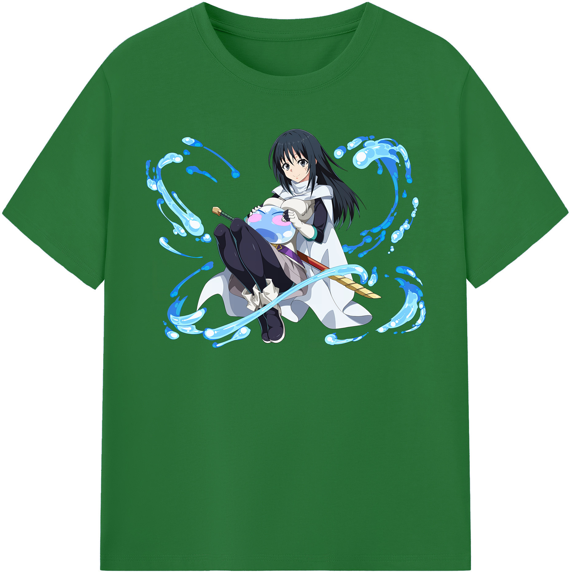 （画像用） 転スラ Regarding Reincarnated to Slime 綿100％半袖Tシャツ（フロントプリント）