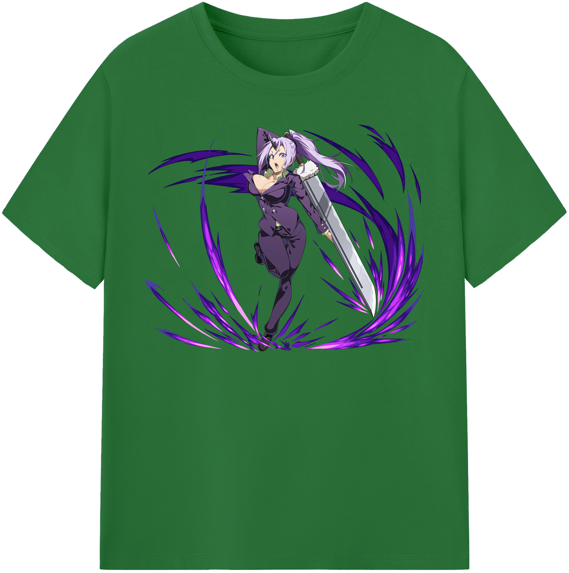 （画像用） 転スラ Regarding Reincarnated to Slime 綿100％半袖Tシャツ（フロントプリント）