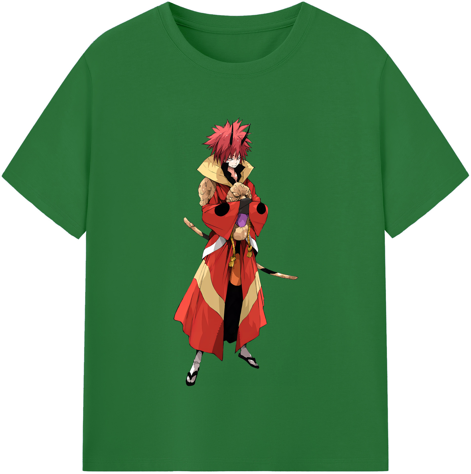 （画像用） 転スラ Regarding Reincarnated to Slime 綿100％半袖Tシャツ（フロントプリント）