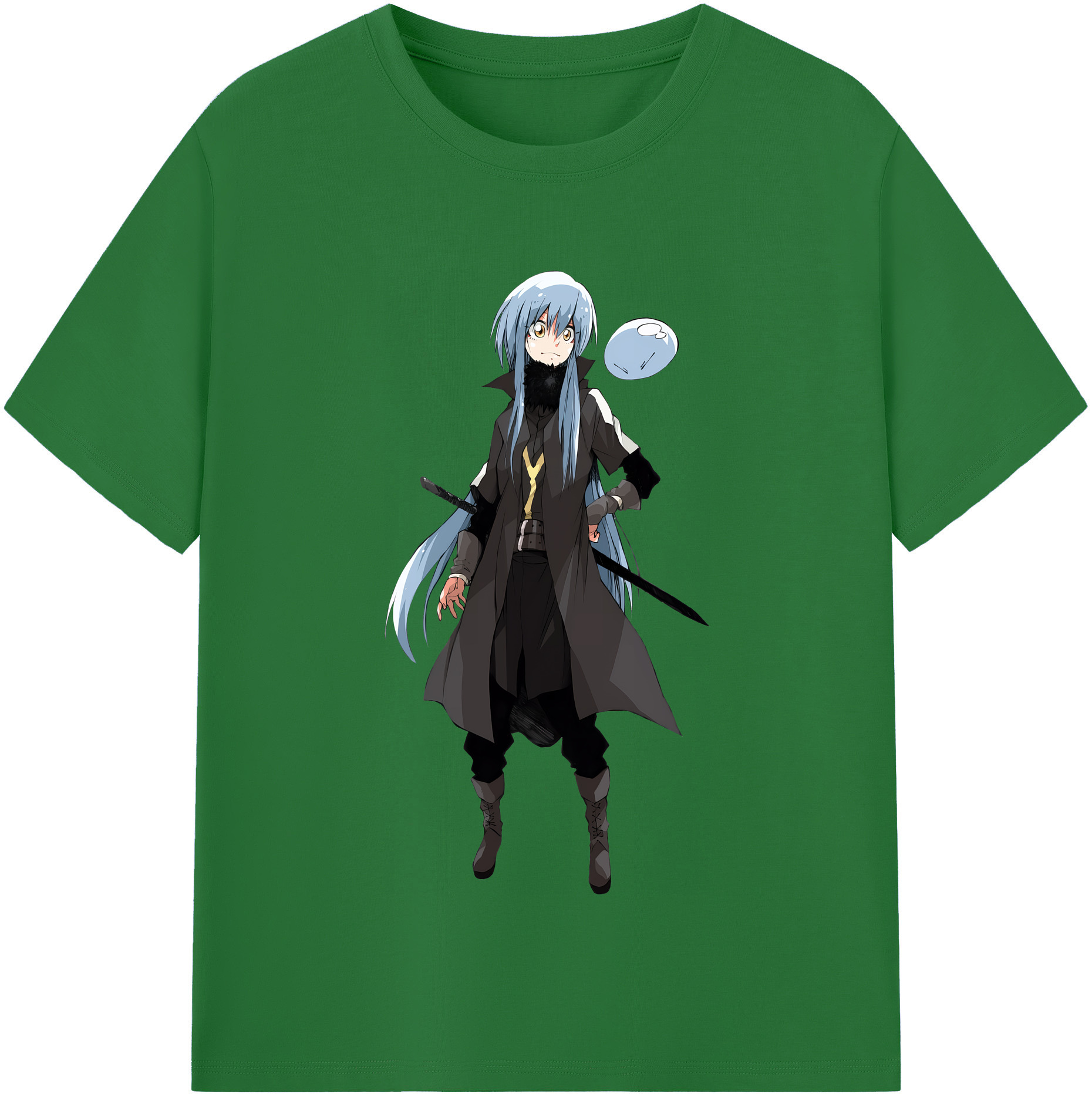 （画像用） 転スラ Regarding Reincarnated to Slime 綿100％半袖Tシャツ（フロントプリント）