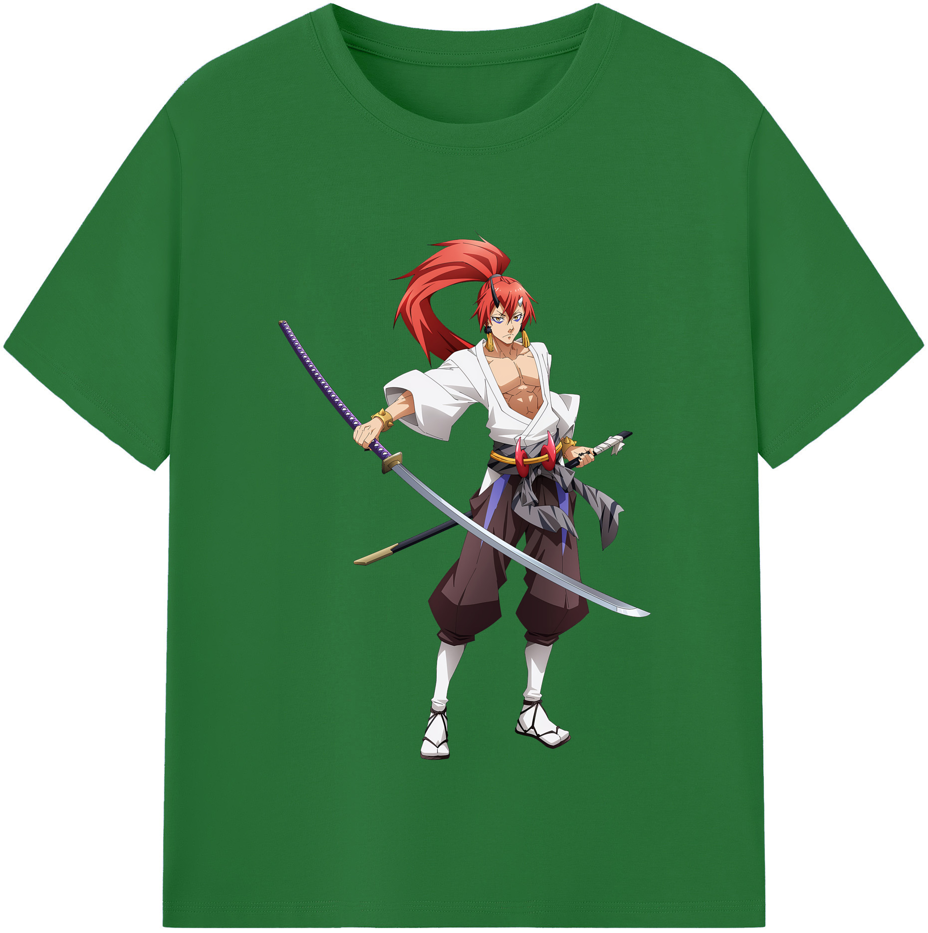 （画像用） 転スラ Regarding Reincarnated to Slime 綿100％半袖Tシャツ（フロントプリント）