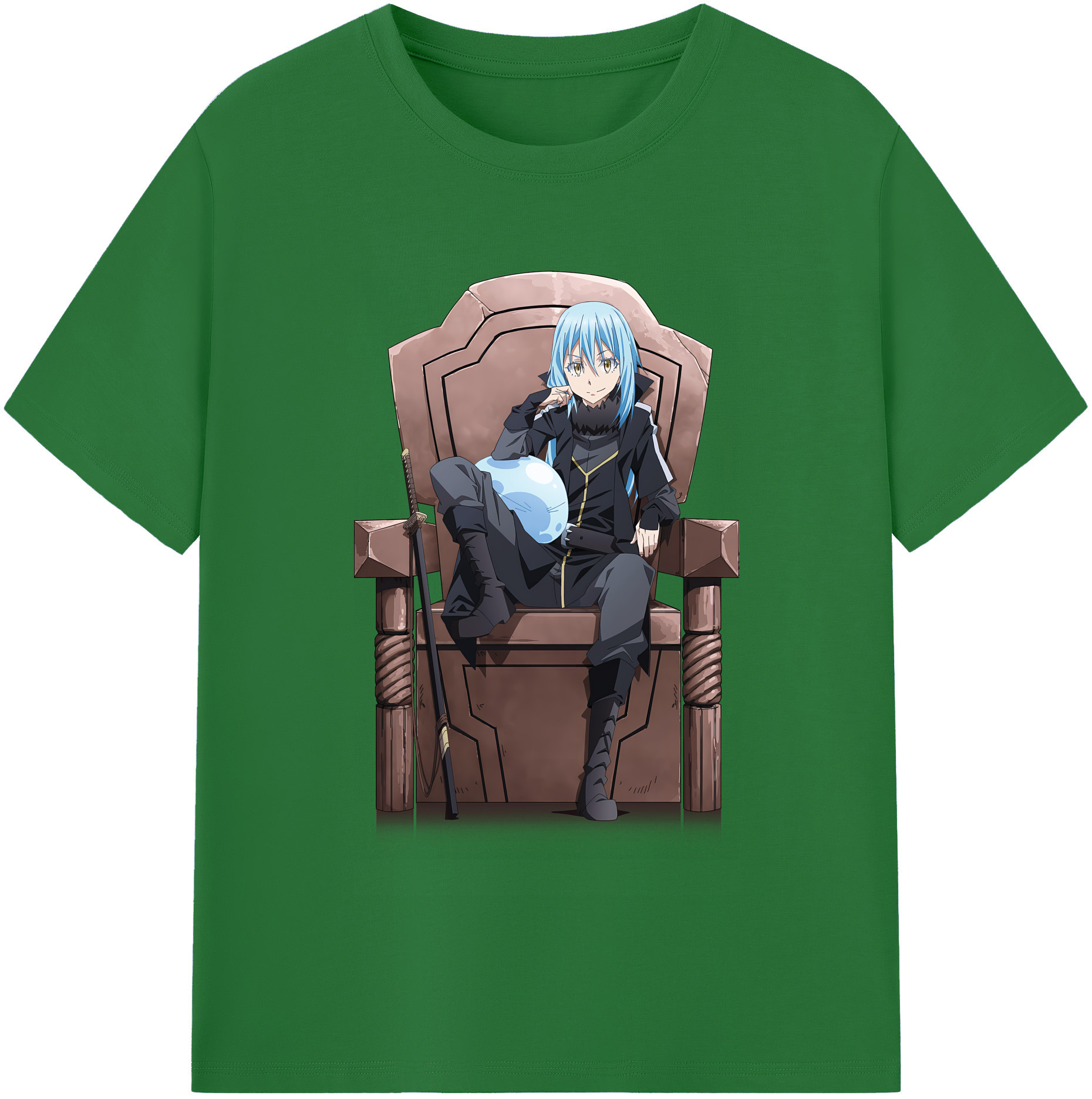 （画像用） 転スラ Regarding Reincarnated to Slime 綿100％半袖Tシャツ（フロントプリント）