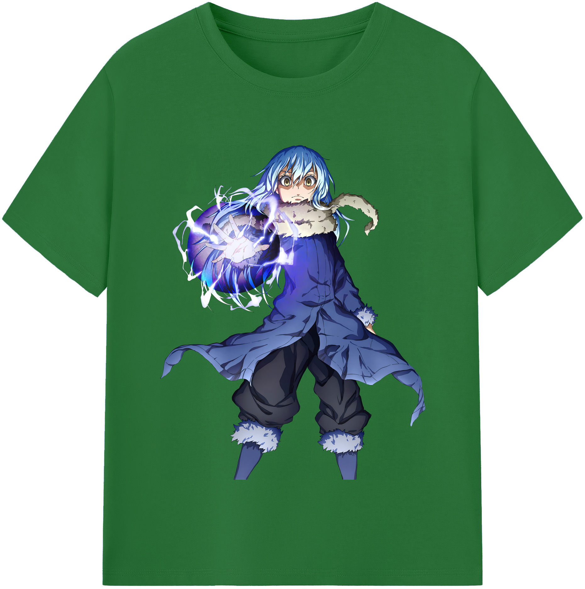 （画像用） 転スラ Regarding Reincarnated to Slime 綿100％半袖Tシャツ（フロントプリント）