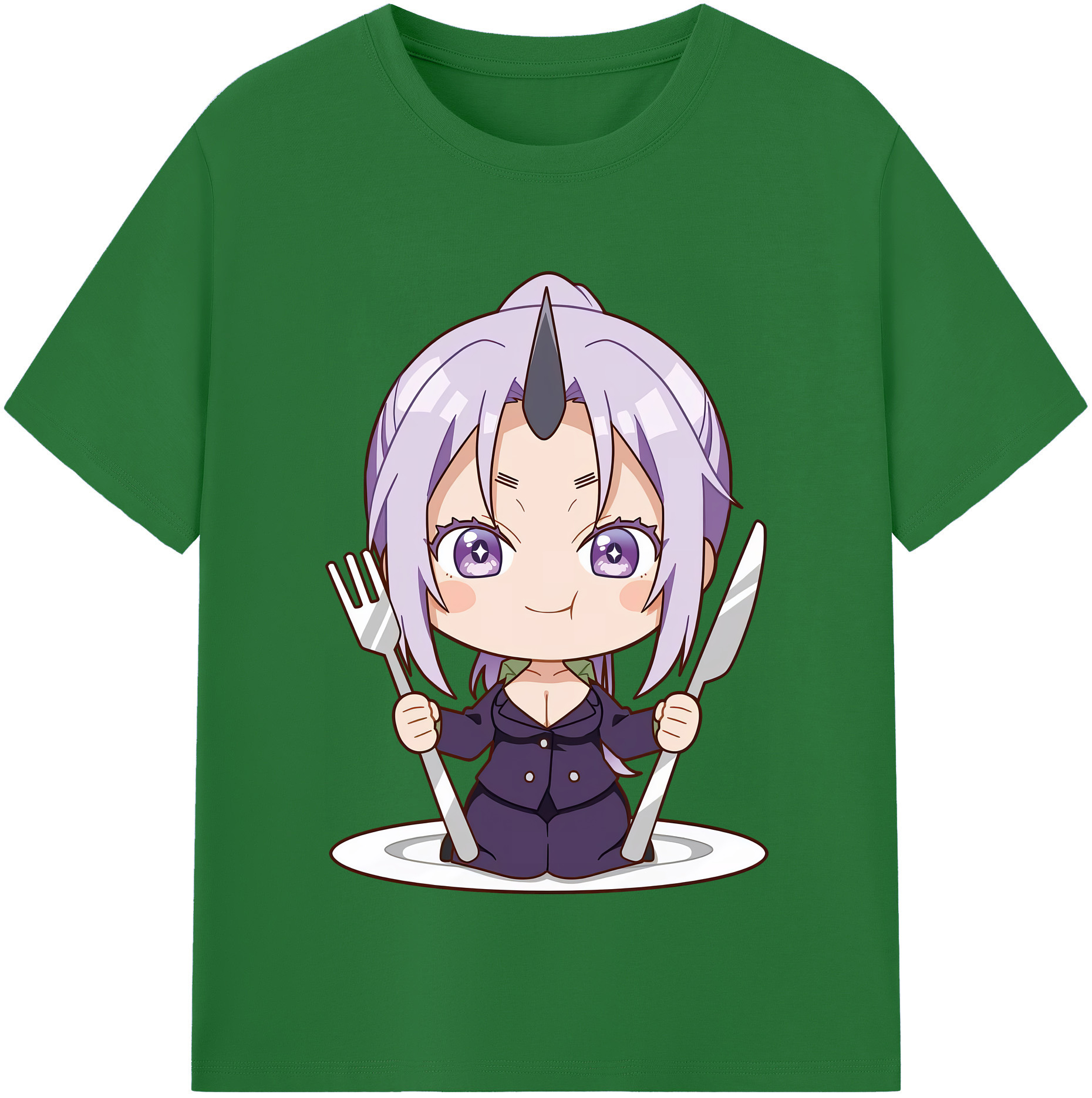 （画像用） 転スラ Regarding Reincarnated to Slime 綿100％半袖Tシャツ（フロントプリント）