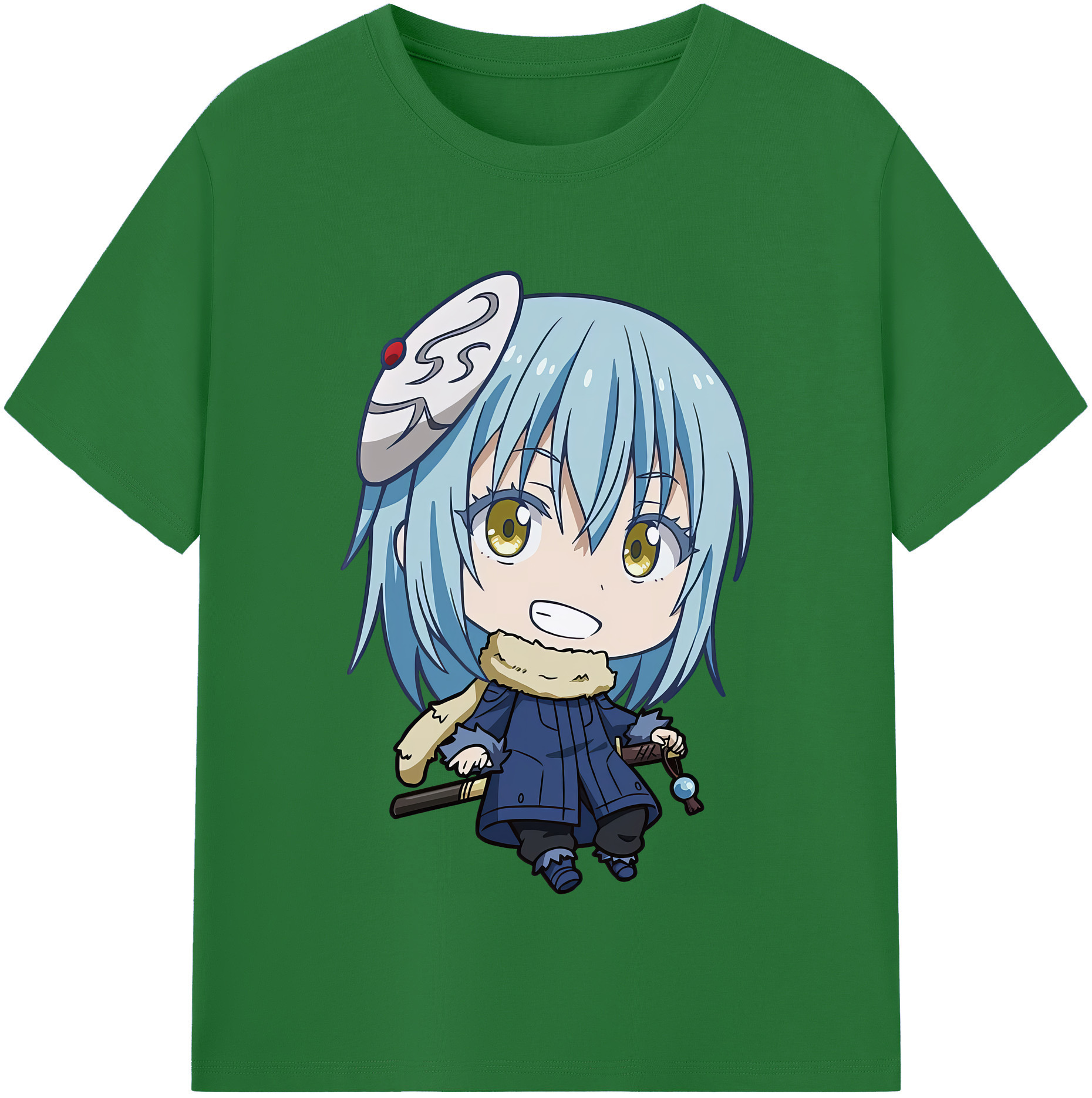 （画像用） 転スラ Regarding Reincarnated to Slime 綿100％半袖Tシャツ（フロントプリント）