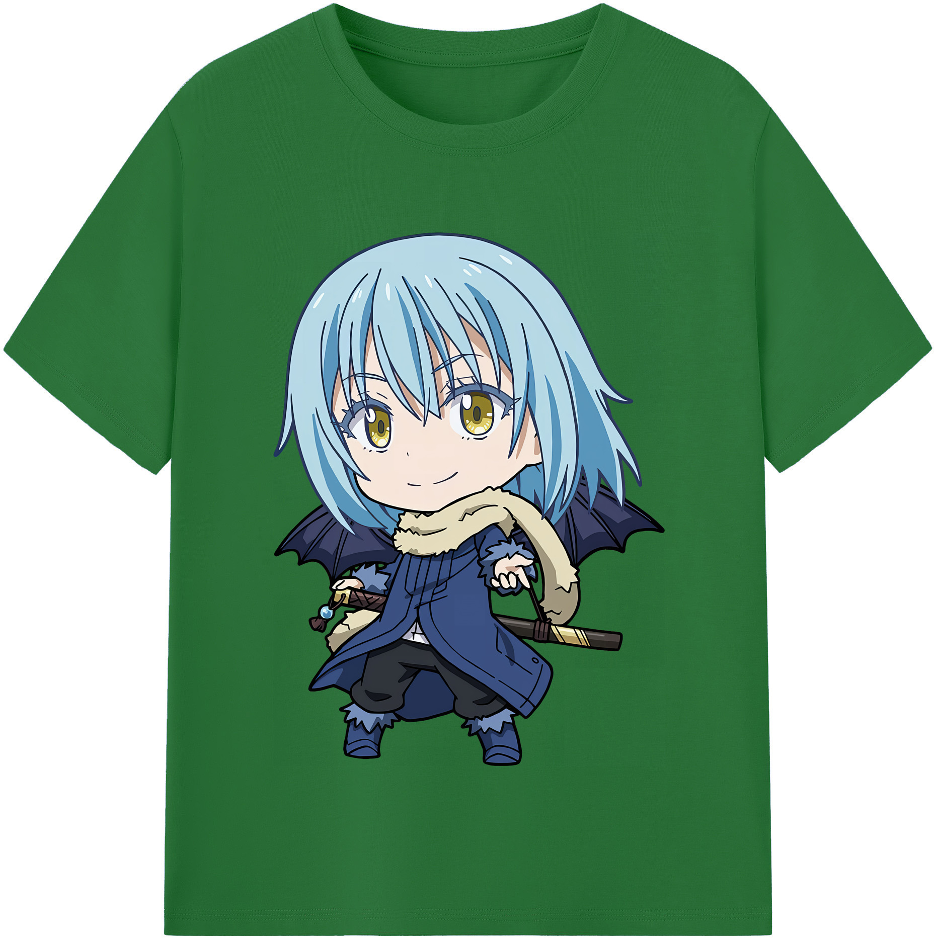 （画像用） 転スラ Regarding Reincarnated to Slime 綿100％半袖Tシャツ（フロントプリント）
