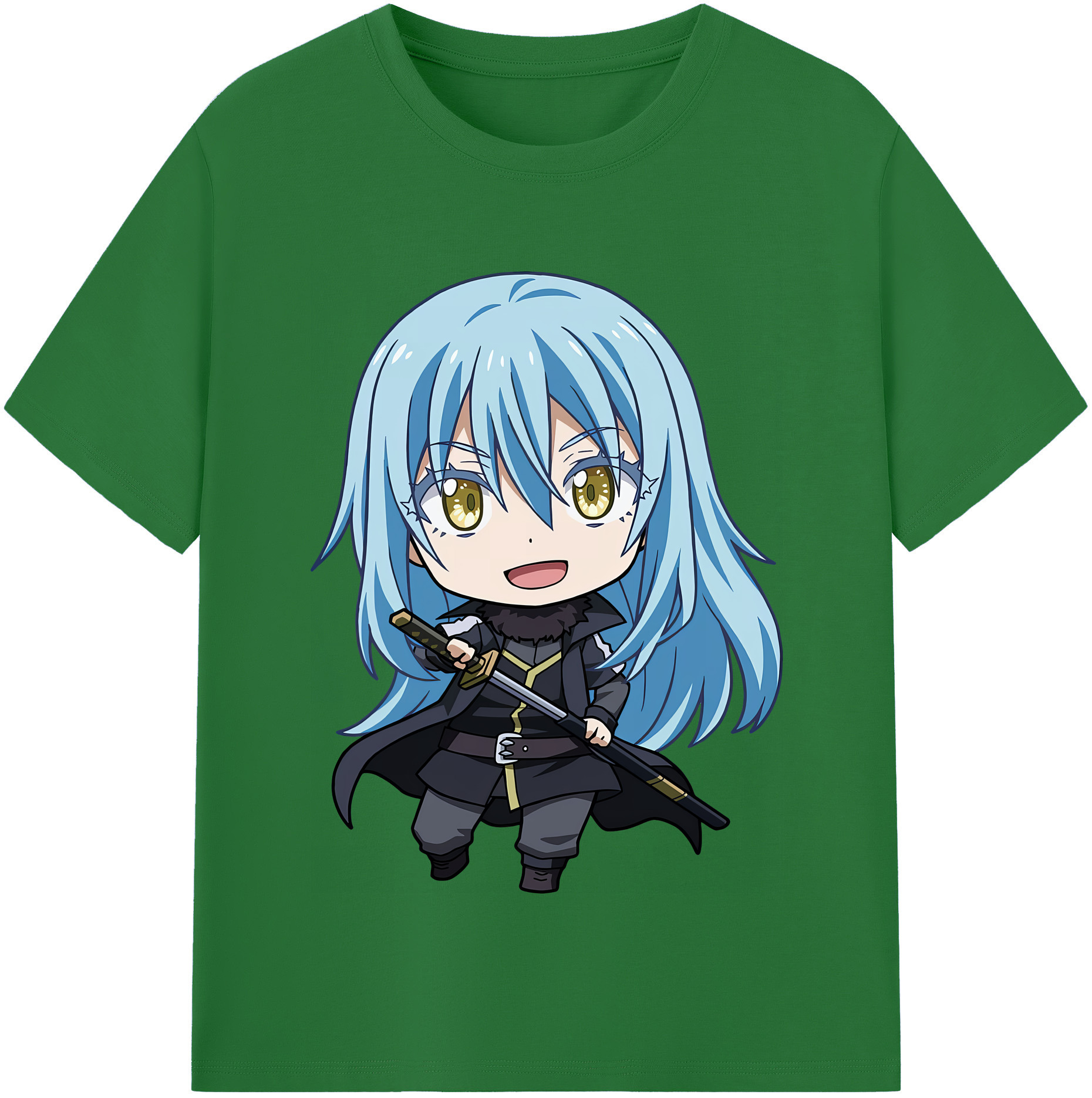 （画像用） 転スラ Regarding Reincarnated to Slime 綿100％半袖Tシャツ（フロントプリント）