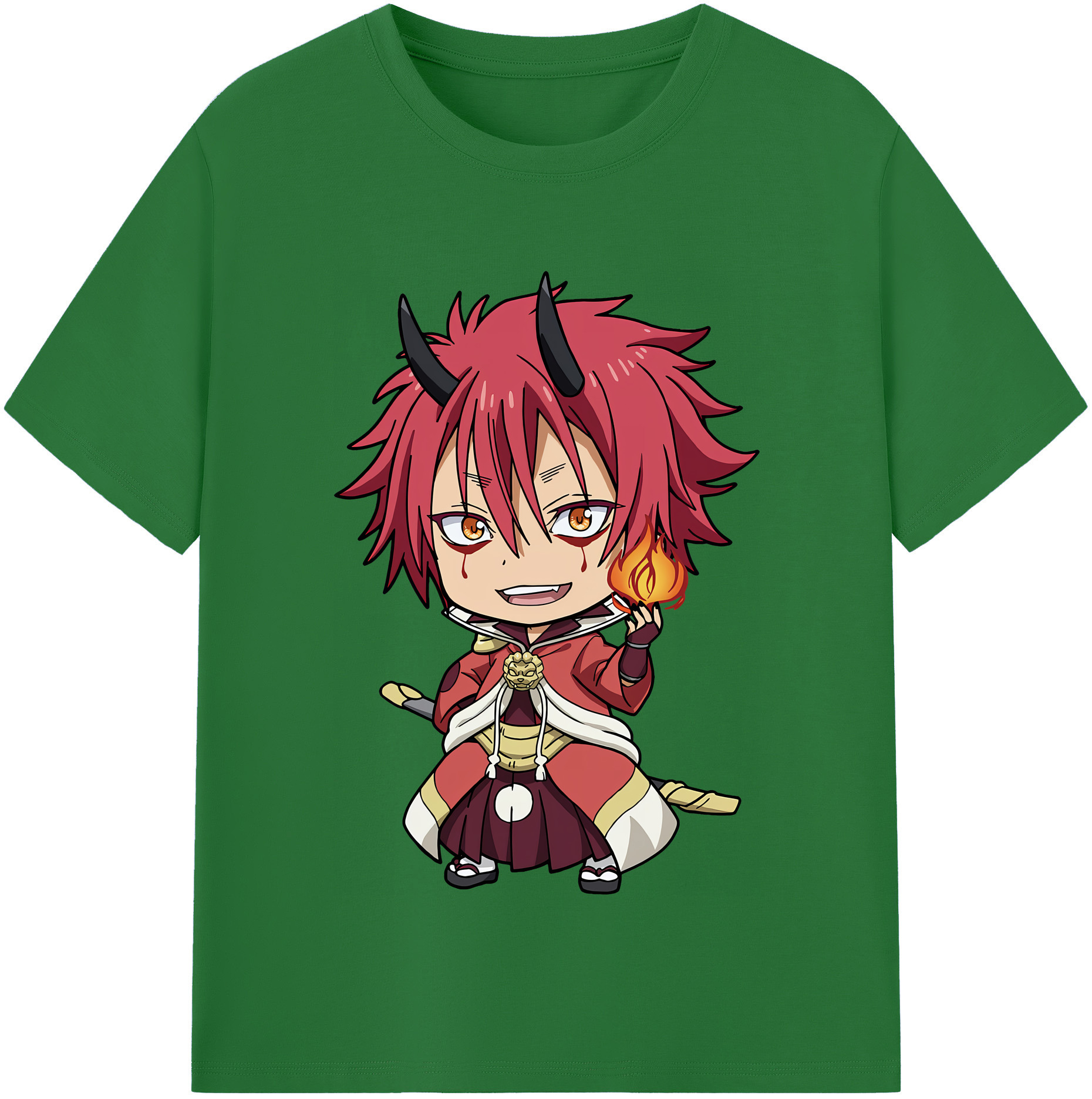 （画像用） 転スラ Regarding Reincarnated to Slime 綿100％半袖Tシャツ（フロントプリント）