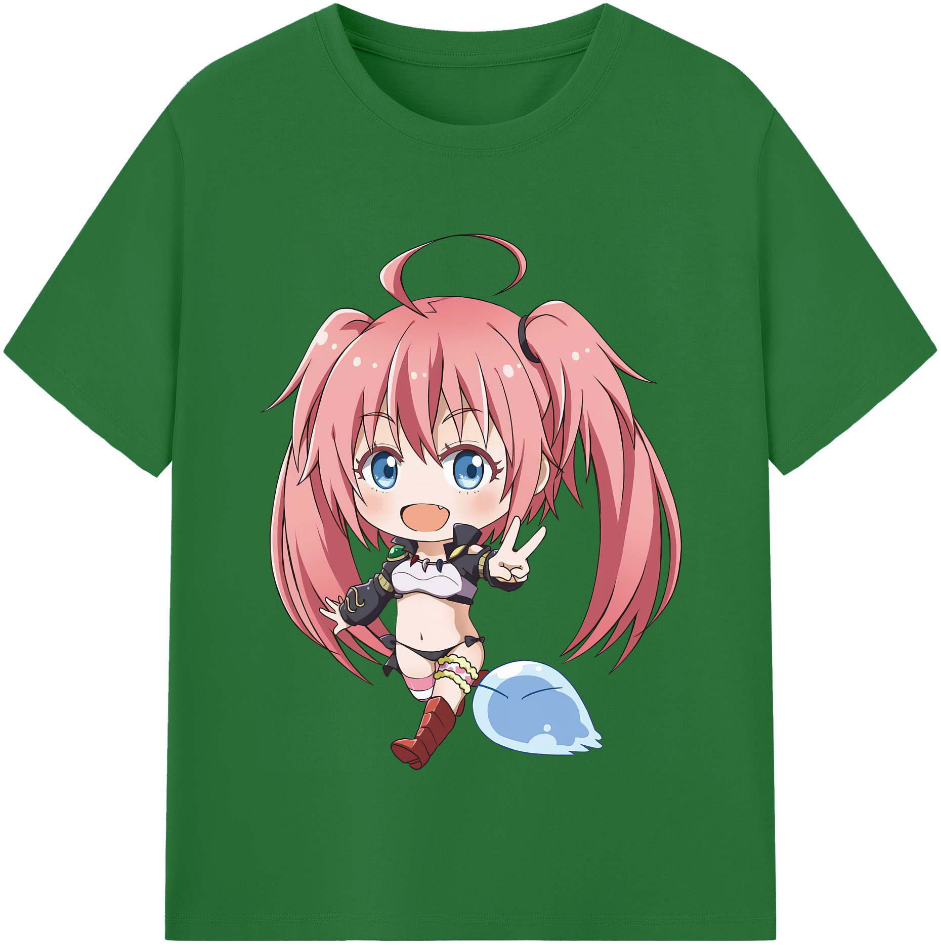 （画像用） 転スラ Regarding Reincarnated to Slime 綿100％半袖Tシャツ（フロントプリント）
