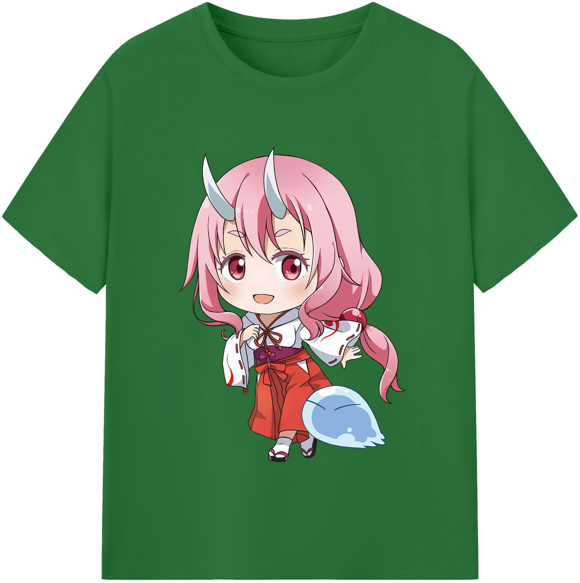 （画像用） 転スラ Regarding Reincarnated to Slime 綿100％半袖Tシャツ（フロントプリント）