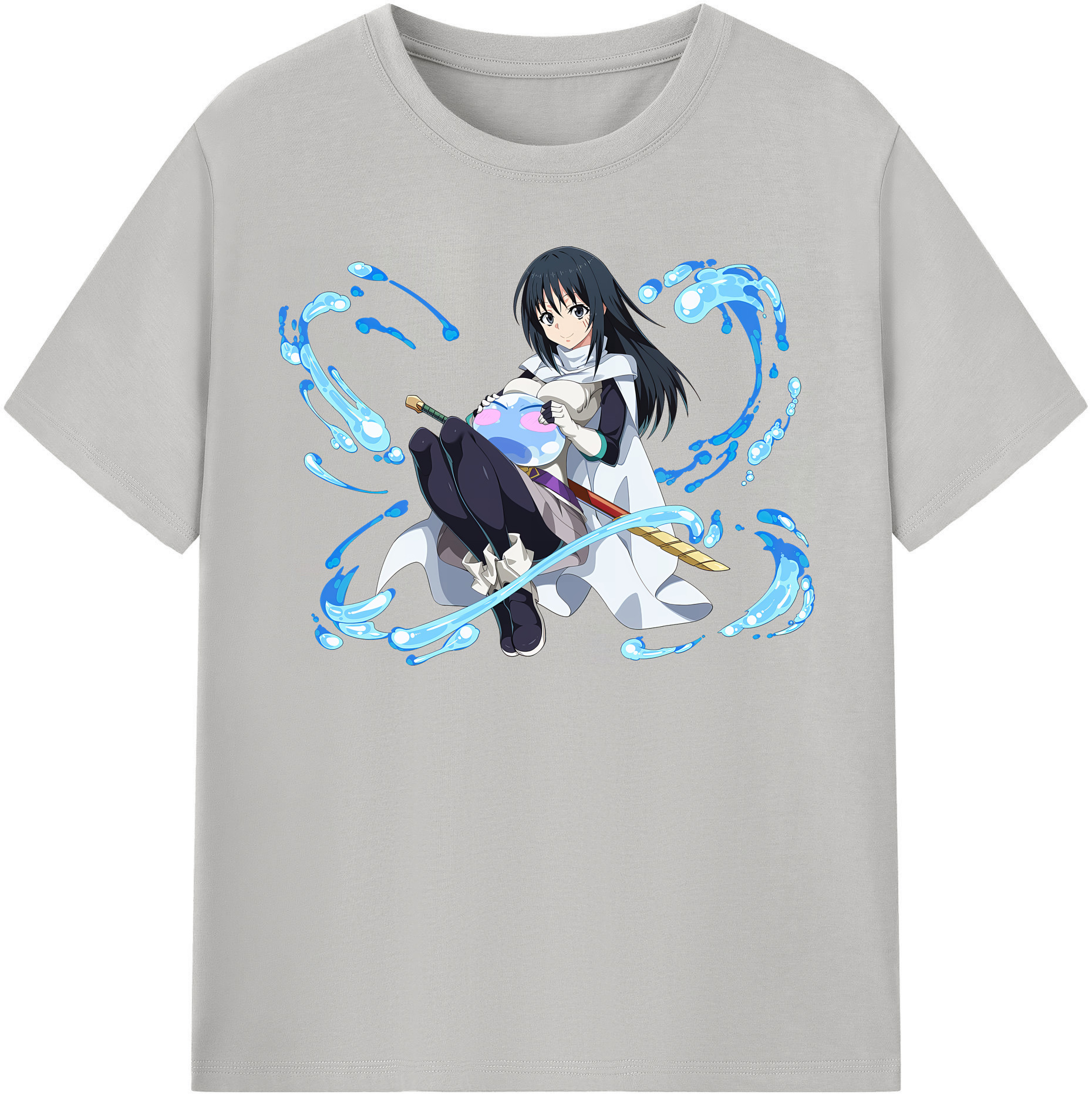 （画像用） 転スラ Regarding Reincarnated to Slime 綿100％半袖Tシャツ（フロントプリント）
