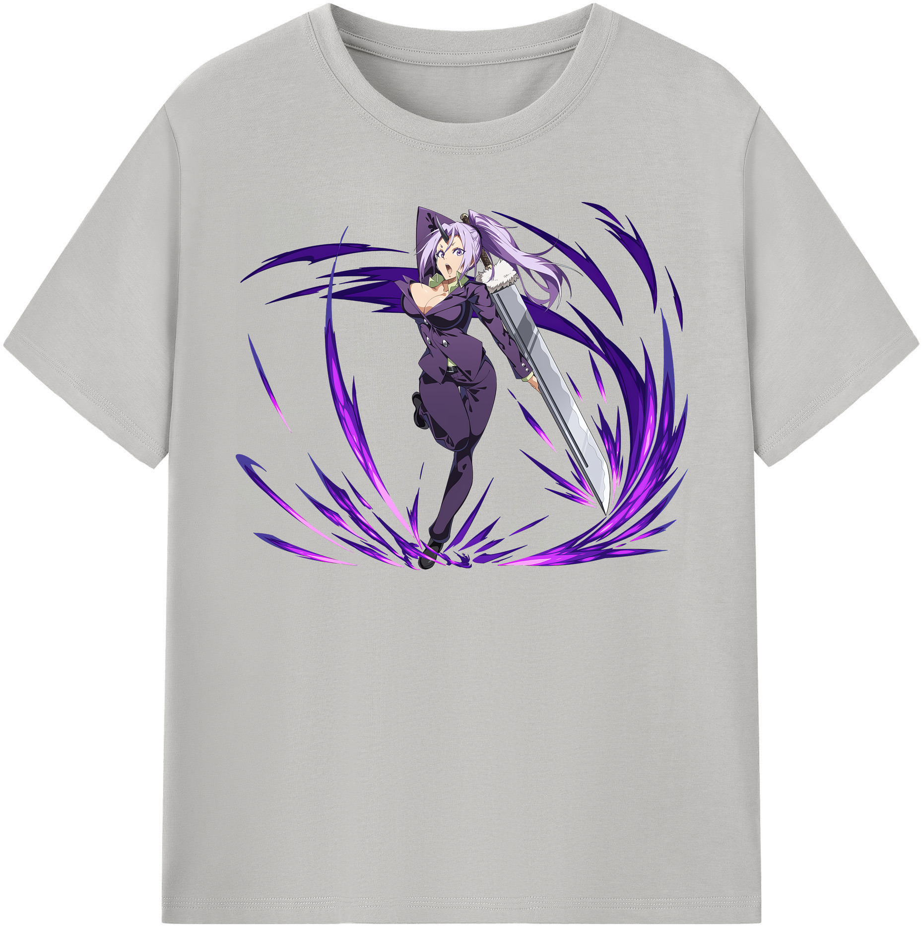 （画像用） 転スラ Regarding Reincarnated to Slime 綿100％半袖Tシャツ（フロントプリント）
