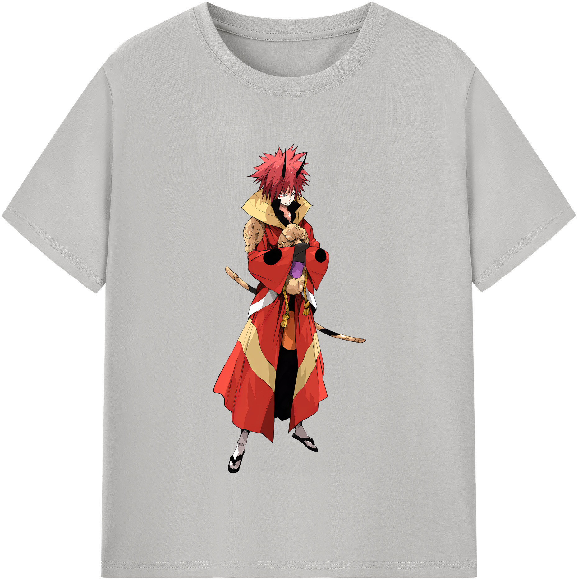 （画像用） 転スラ Regarding Reincarnated to Slime 綿100％半袖Tシャツ（フロントプリント）