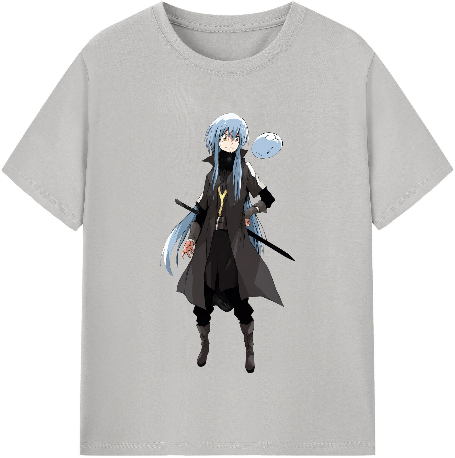 （画像用） 転スラ Regarding Reincarnated to Slime 綿100％半袖Tシャツ（フロントプリント）