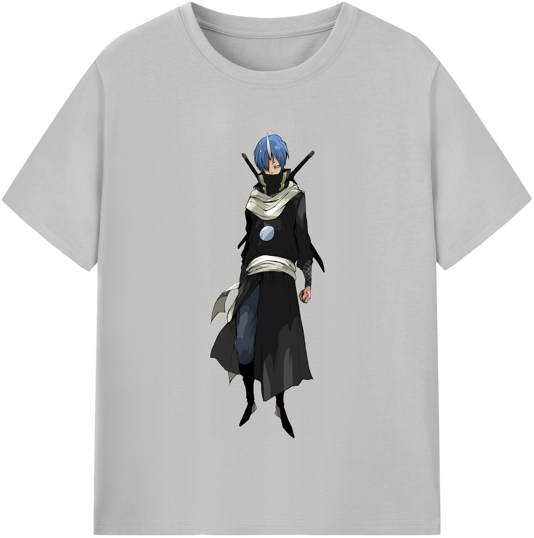 （画像用） 転スラ Regarding Reincarnated to Slime 綿100％半袖Tシャツ（フロントプリント）