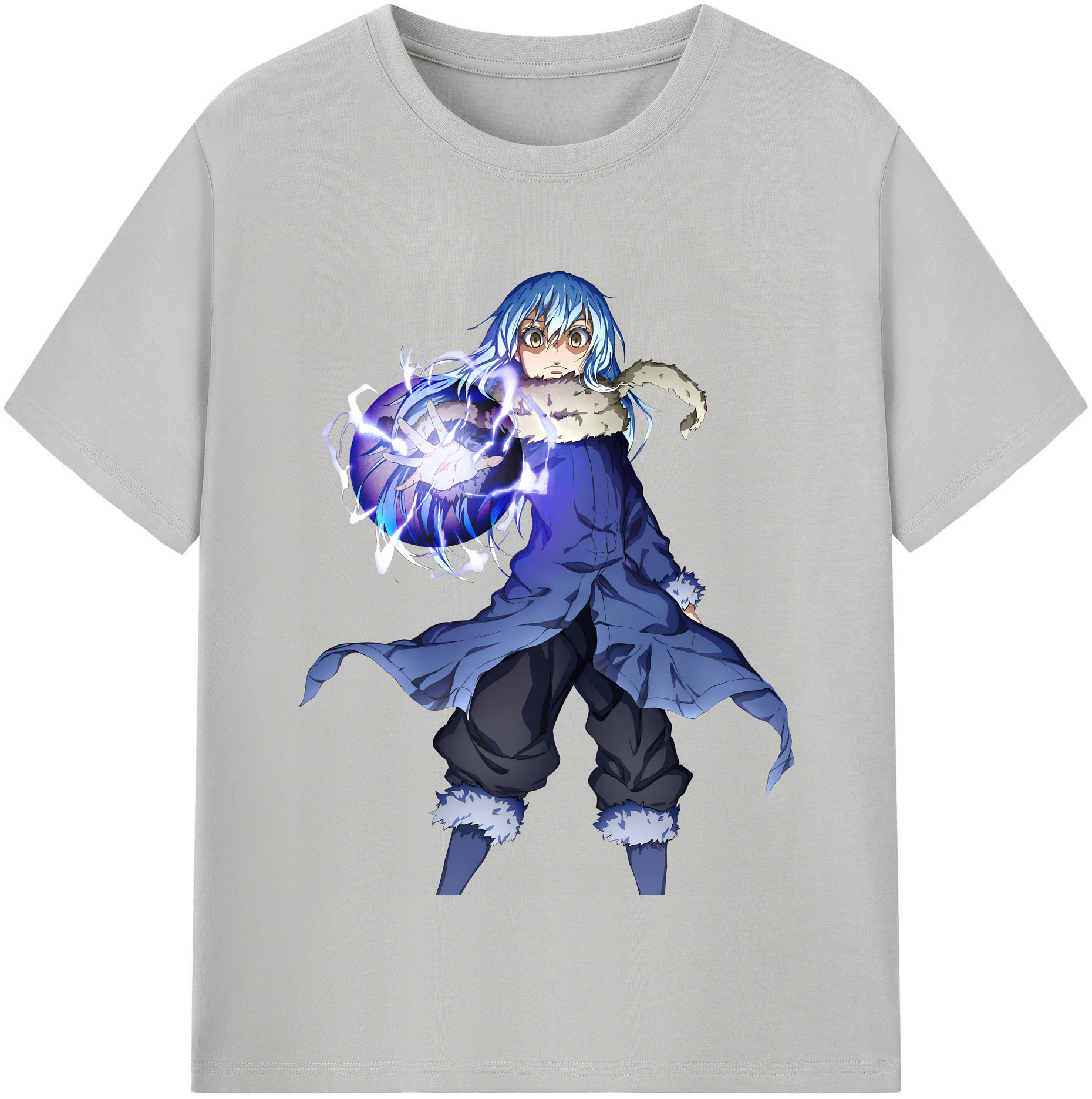 （画像用） 転スラ Regarding Reincarnated to Slime 綿100％半袖Tシャツ（フロントプリント）