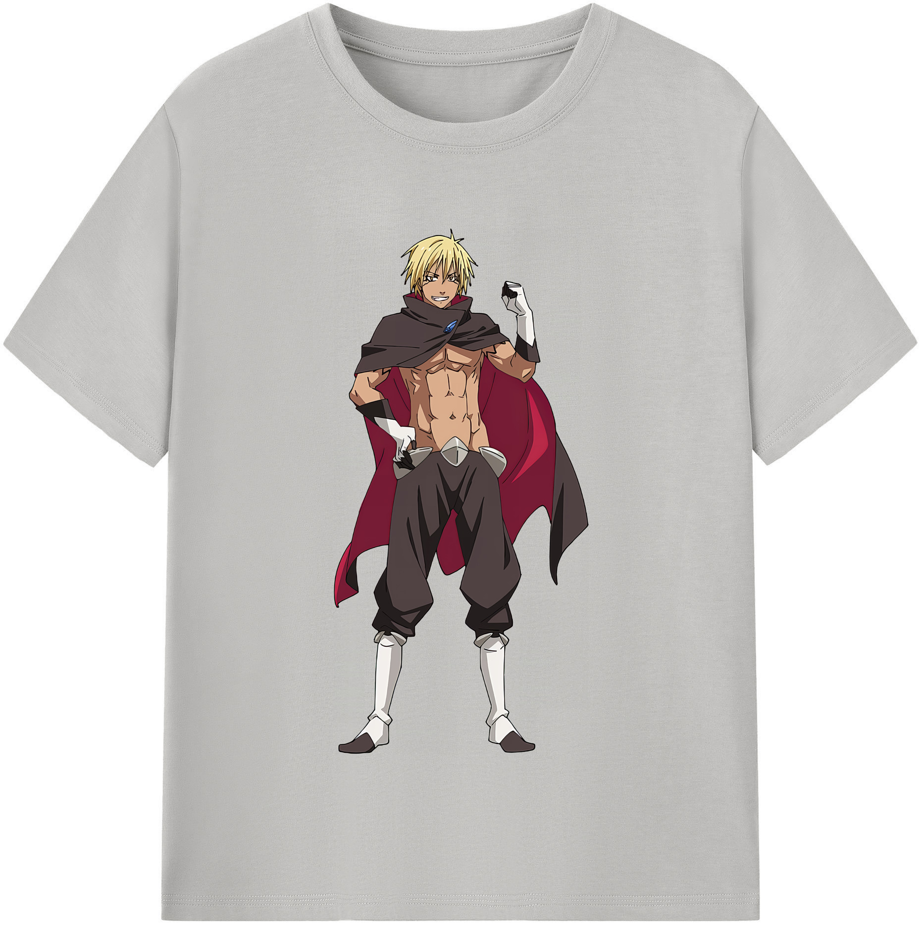 （画像用） 転スラ Regarding Reincarnated to Slime 綿100％半袖Tシャツ（フロントプリント）