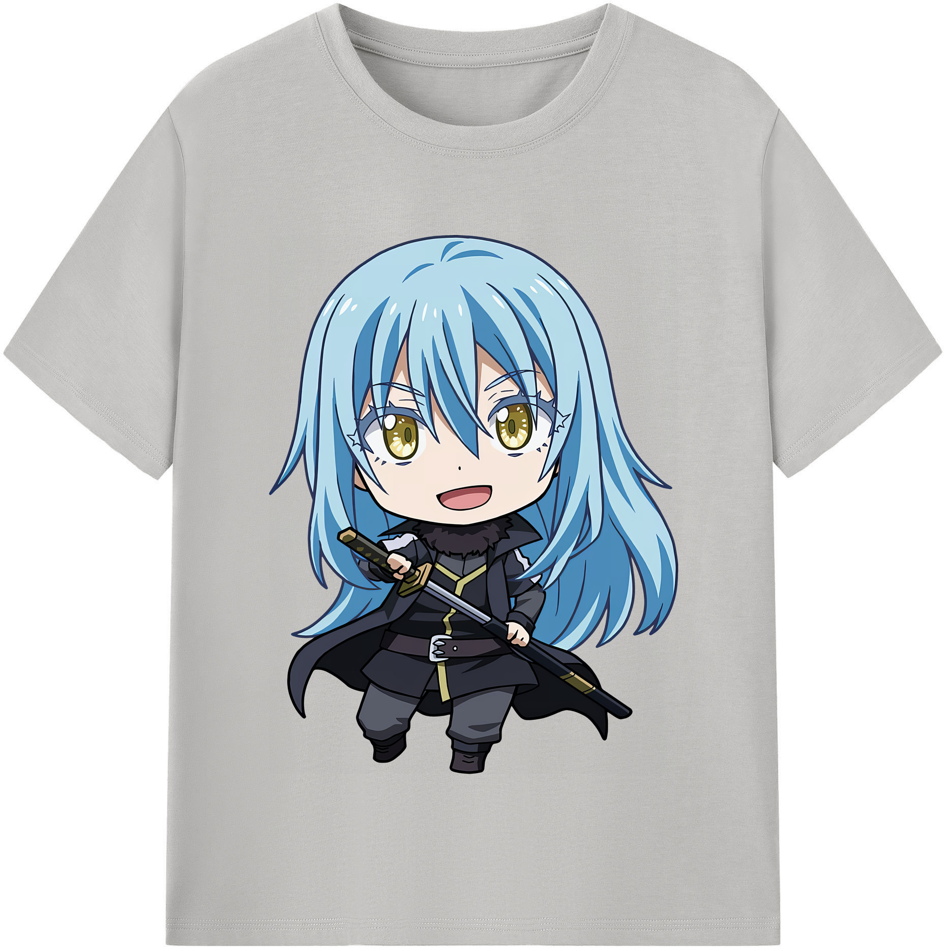 （画像用） 転スラ Regarding Reincarnated to Slime 綿100％半袖Tシャツ（フロントプリント）