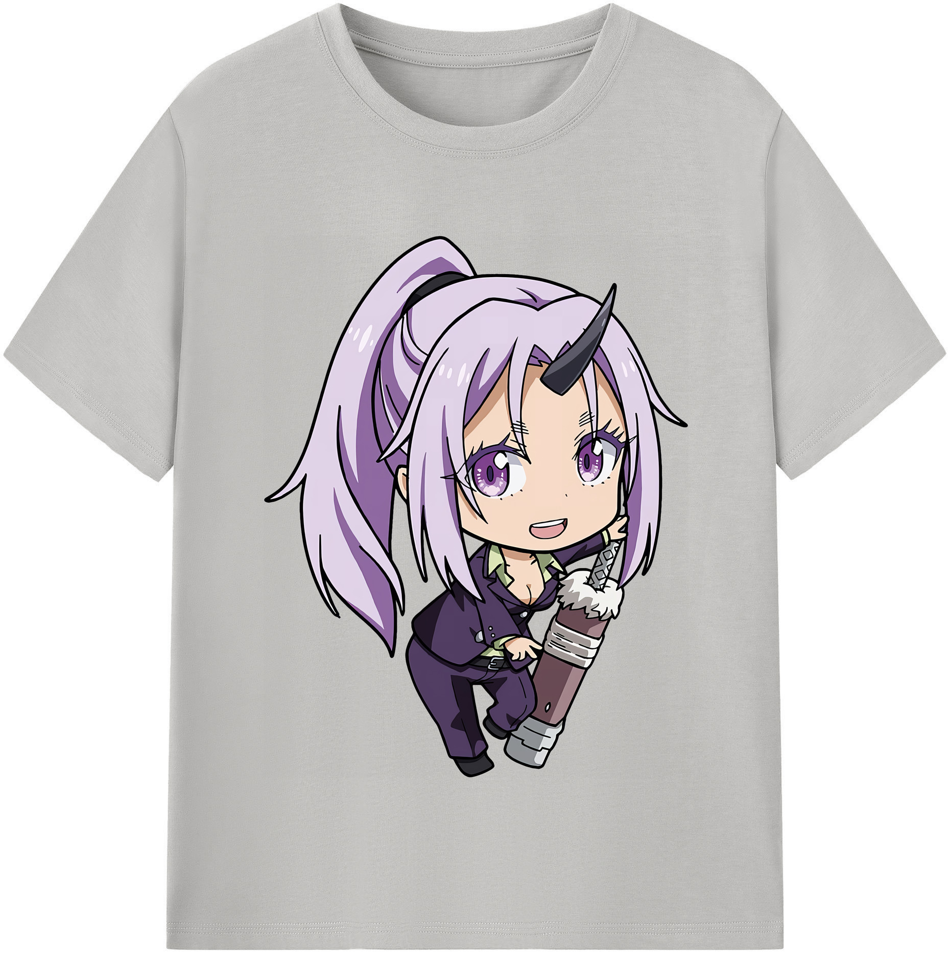 （画像用） 転スラ Regarding Reincarnated to Slime 綿100％半袖Tシャツ（フロントプリント）