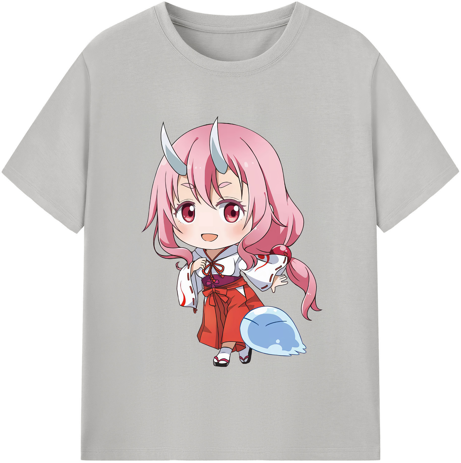 （画像用） 転スラ Regarding Reincarnated to Slime 綿100％半袖Tシャツ（フロントプリント）