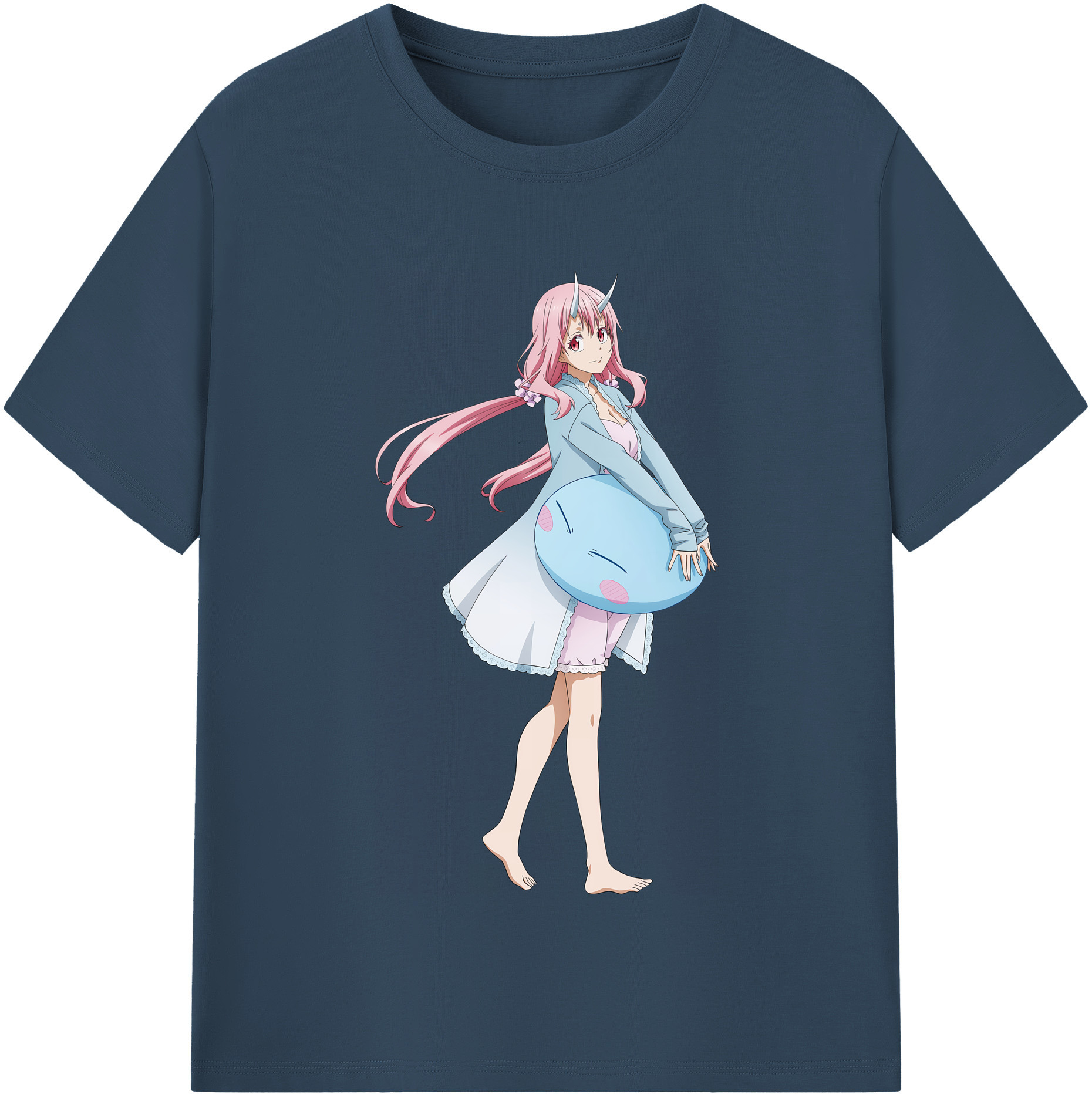 （画像用） 転スラ Regarding Reincarnated to Slime 綿100％半袖Tシャツ（フロントプリント）