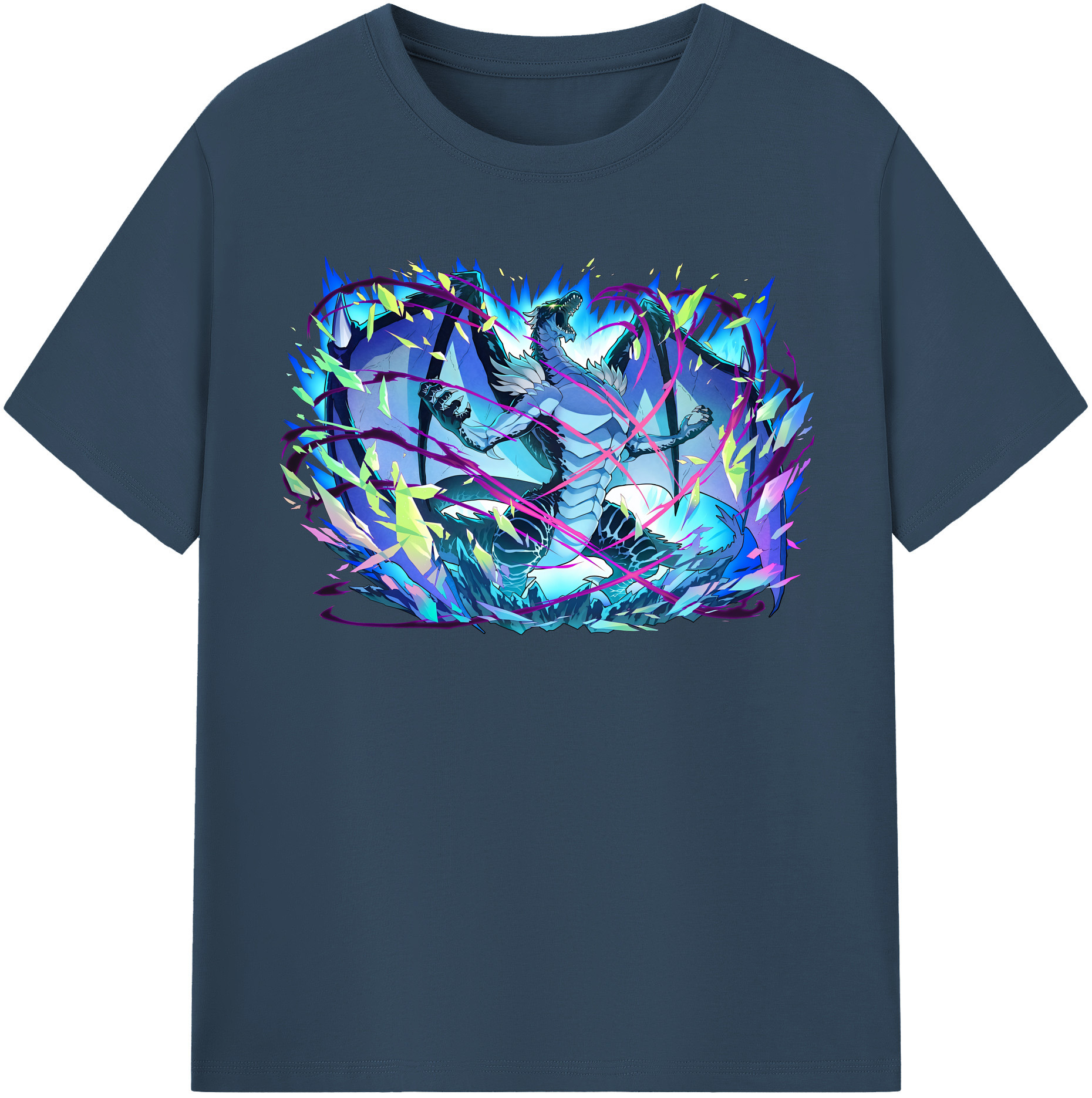 （画像用） 転スラ Regarding Reincarnated to Slime 綿100％半袖Tシャツ（フロントプリント）