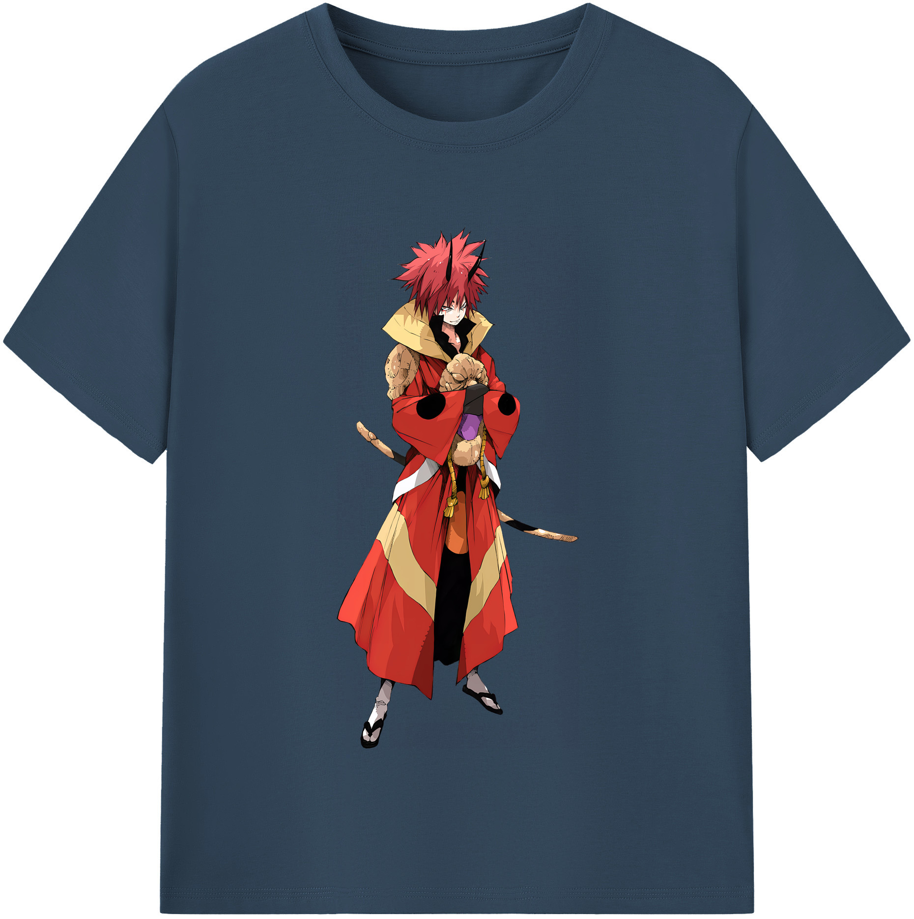 （画像用） 転スラ Regarding Reincarnated to Slime 綿100％半袖Tシャツ（フロントプリント）