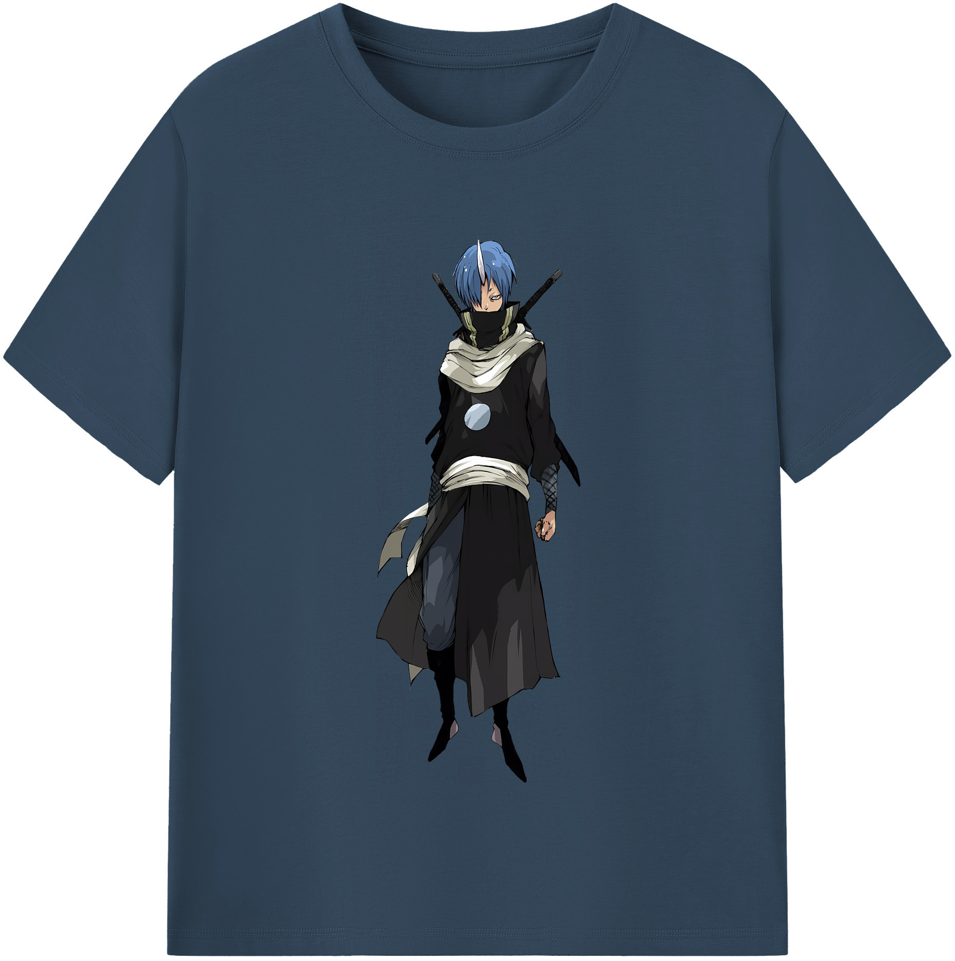 （画像用） 転スラ Regarding Reincarnated to Slime 綿100％半袖Tシャツ（フロントプリント）