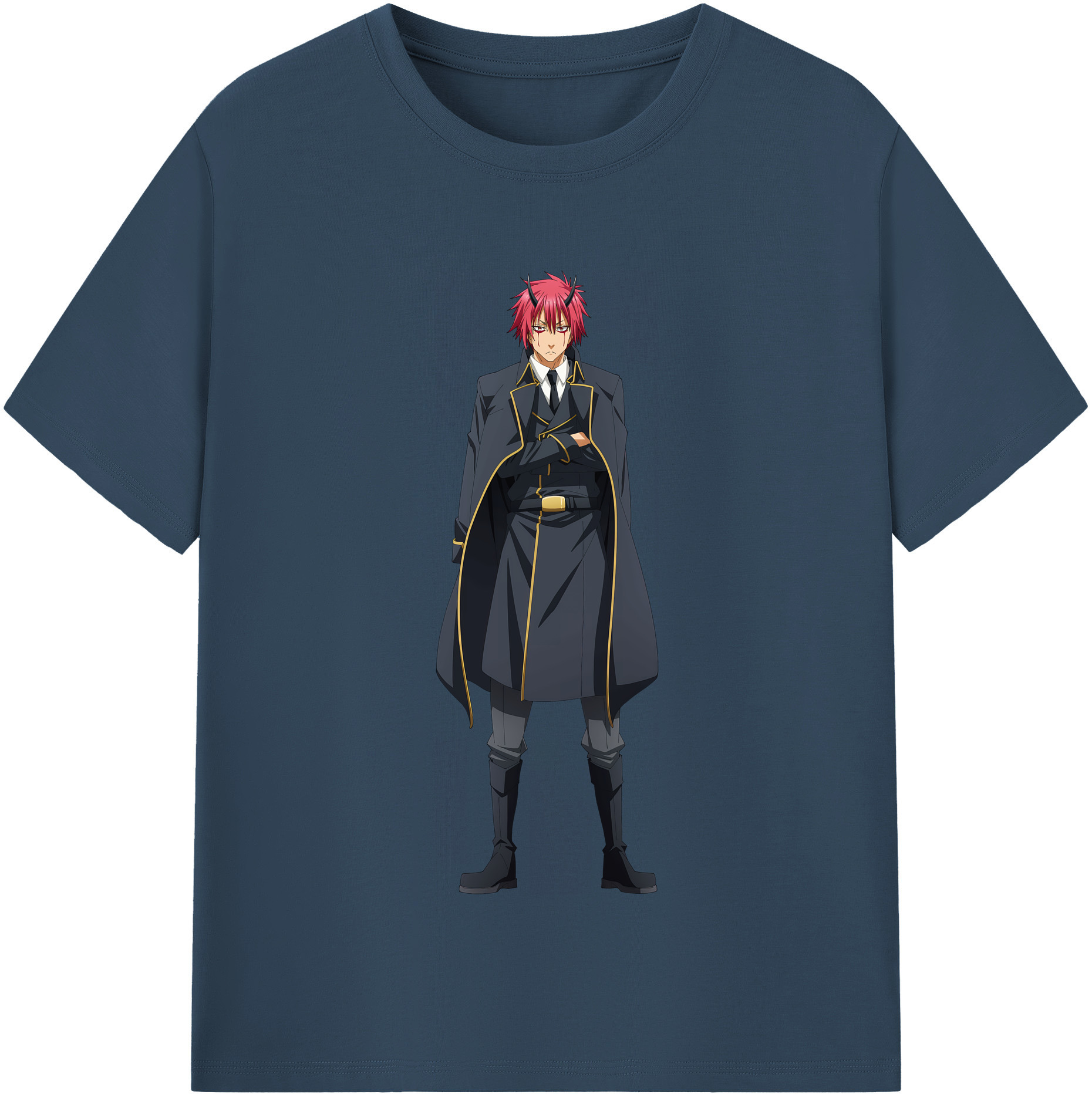 （画像用） 転スラ Regarding Reincarnated to Slime 綿100％半袖Tシャツ（フロントプリント）