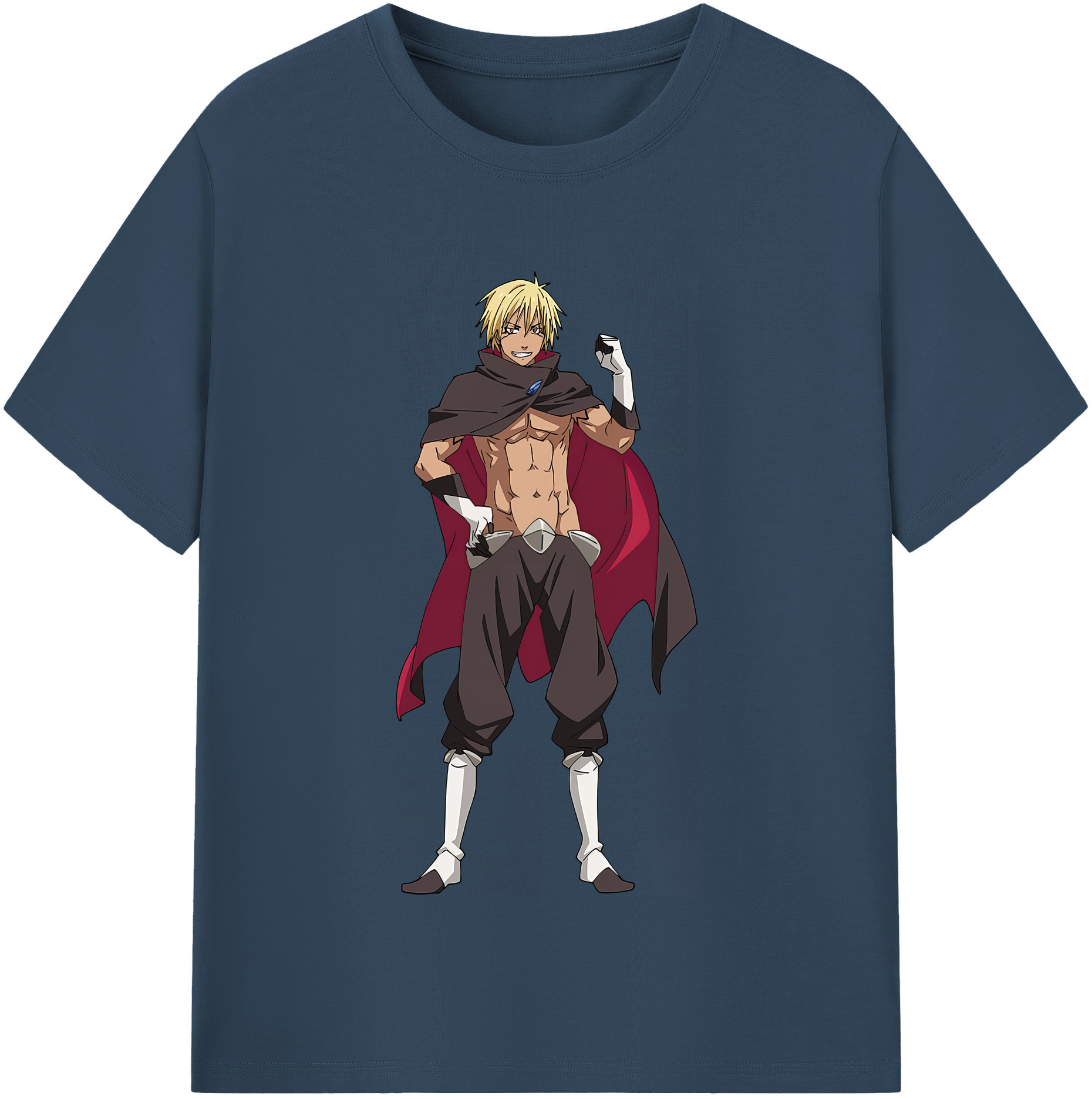 （画像用） 転スラ Regarding Reincarnated to Slime 綿100％半袖Tシャツ（フロントプリント）