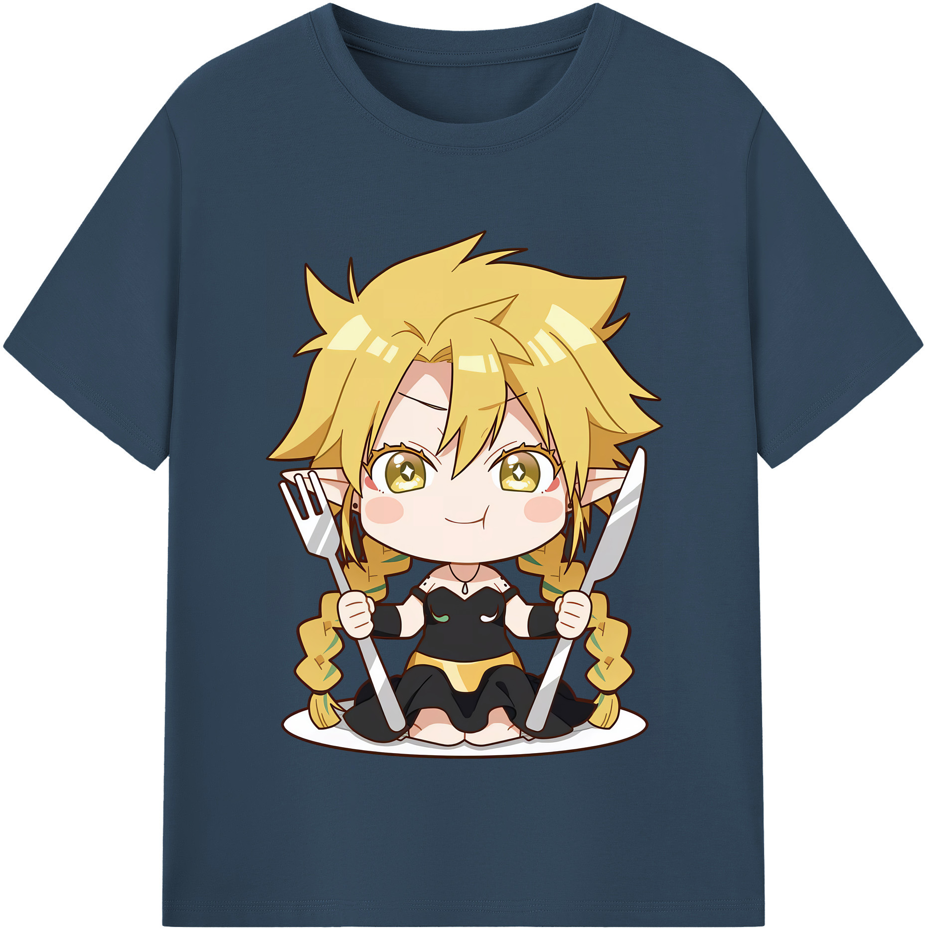 （画像用） 転スラ Regarding Reincarnated to Slime 綿100％半袖Tシャツ（フロントプリント）