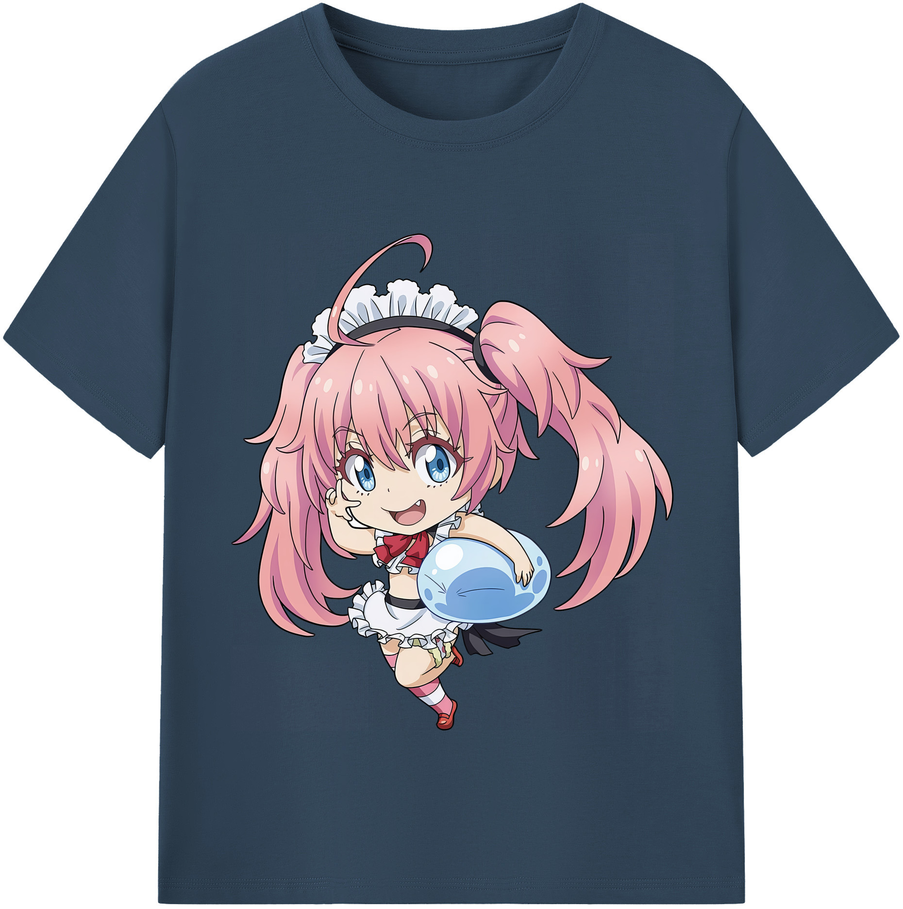 （画像用） 転スラ Regarding Reincarnated to Slime 綿100％半袖Tシャツ（フロントプリント）