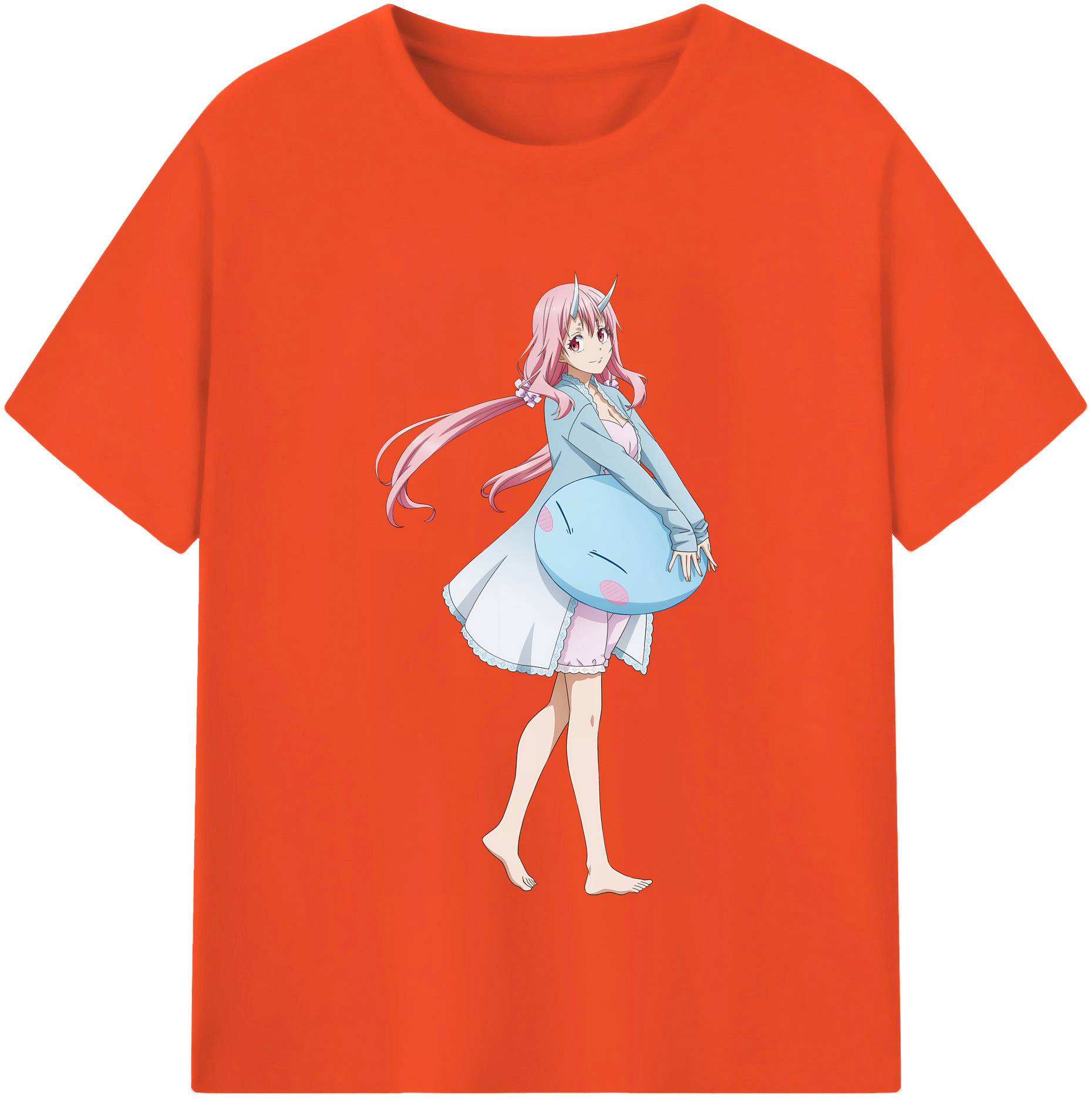 （画像用） 転スラ Regarding Reincarnated to Slime 綿100％半袖Tシャツ（フロントプリント）
