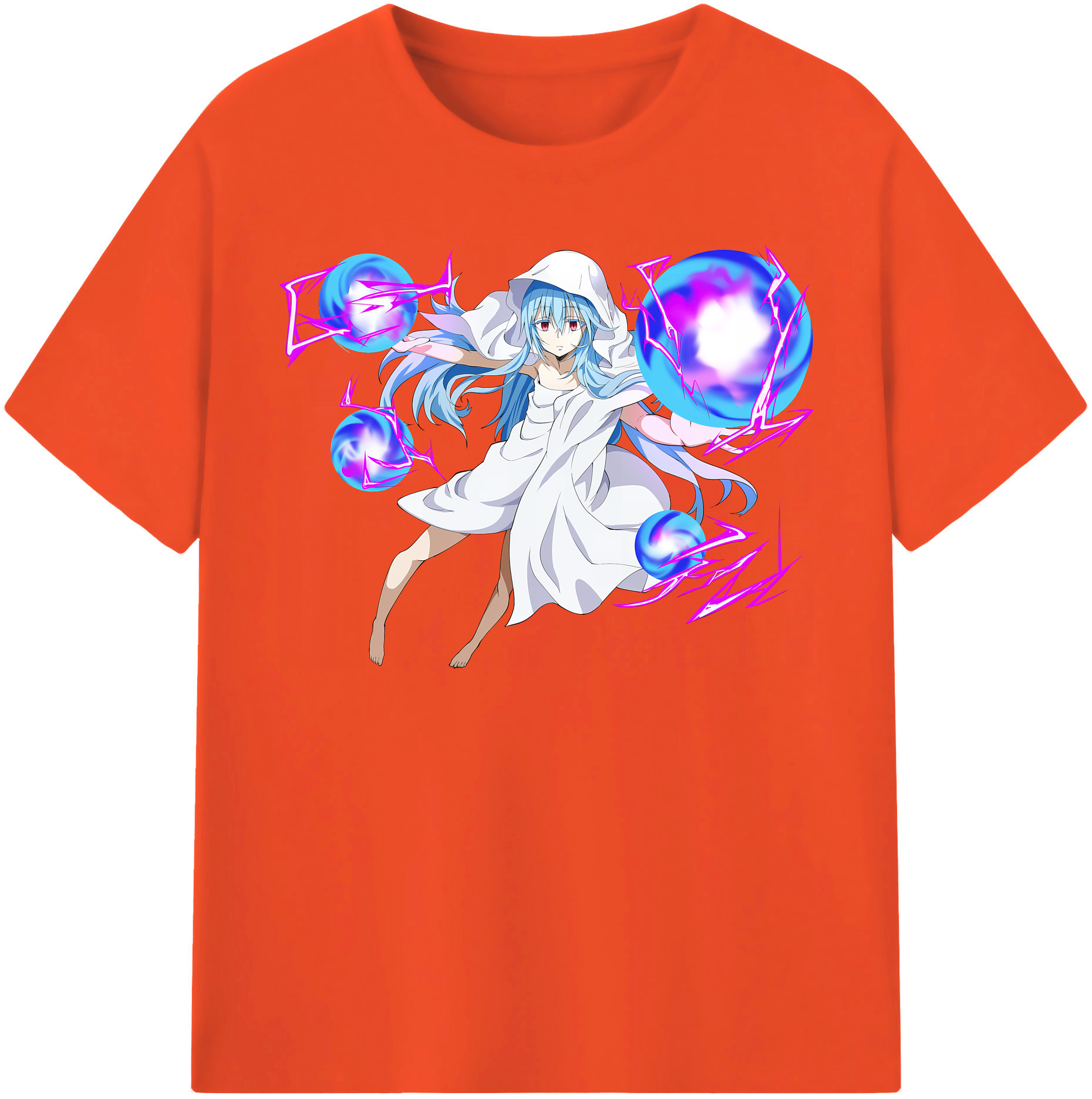 （画像用） 転スラ Regarding Reincarnated to Slime 綿100％半袖Tシャツ（フロントプリント）