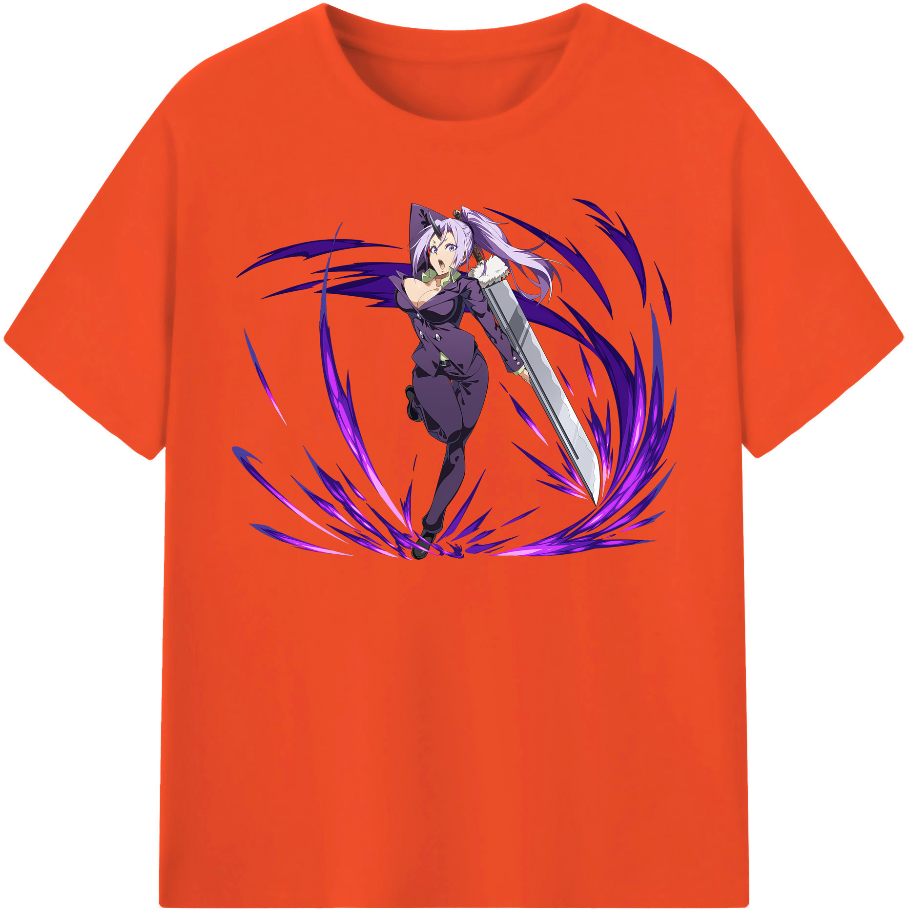 （画像用） 転スラ Regarding Reincarnated to Slime 綿100％半袖Tシャツ（フロントプリント）