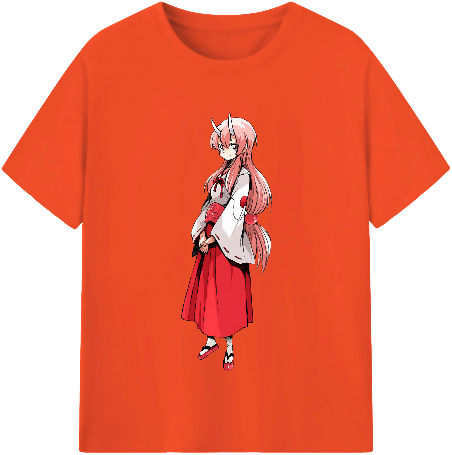 （画像用） 転スラ Regarding Reincarnated to Slime 綿100％半袖Tシャツ（フロントプリント）