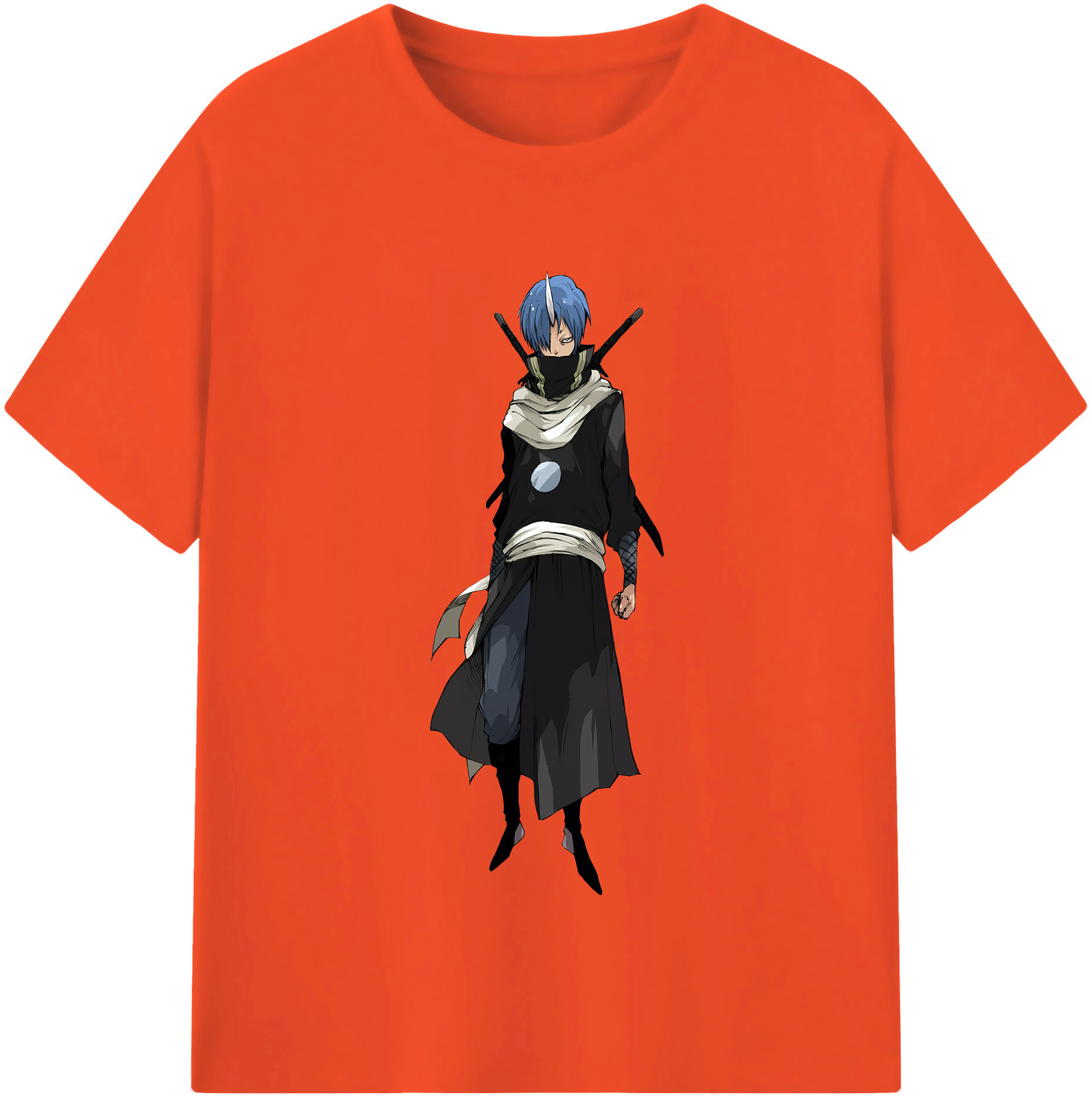 （画像用） 転スラ Regarding Reincarnated to Slime 綿100％半袖Tシャツ（フロントプリント）